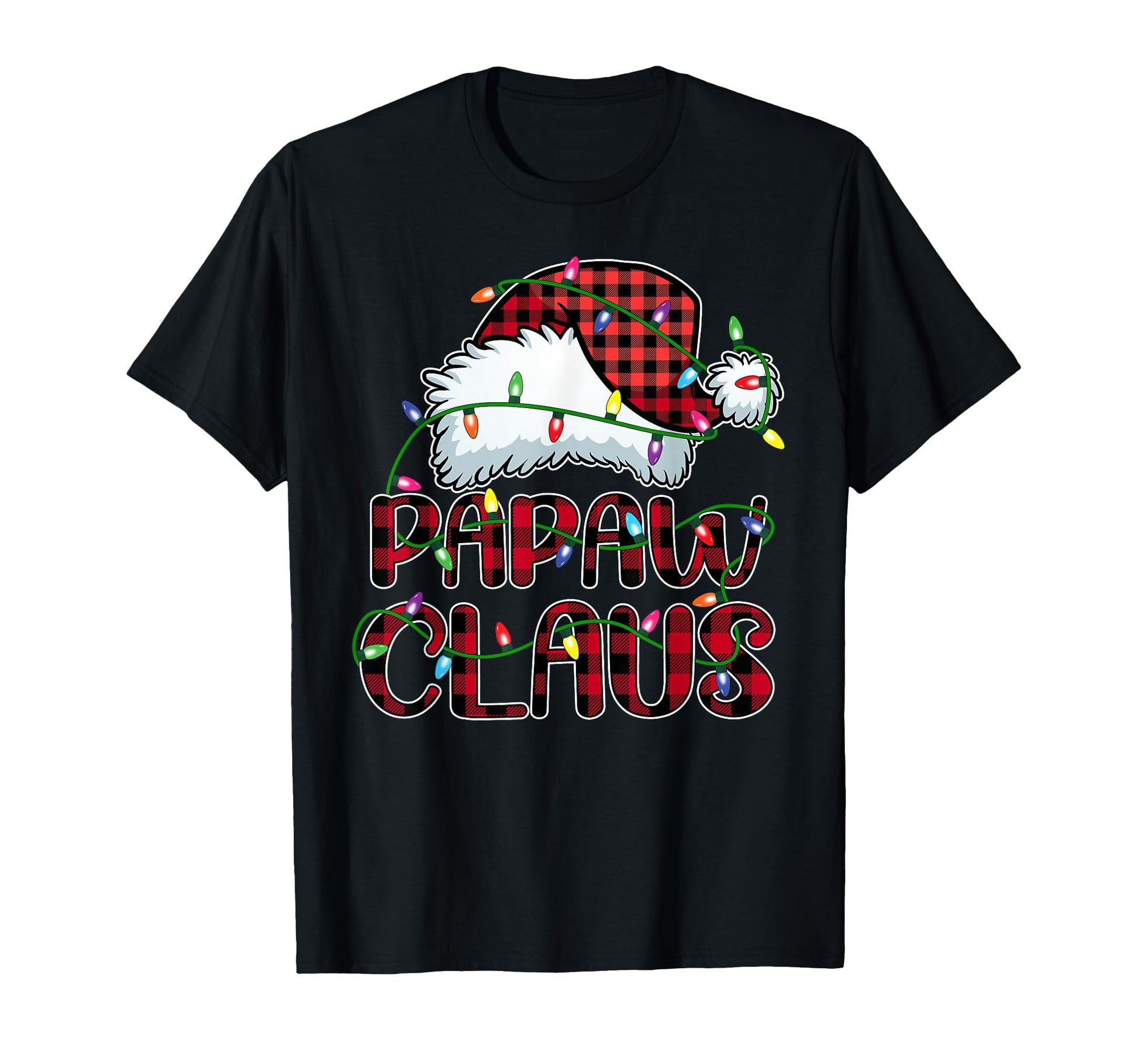 Papaw Claus Lights Pajama Family T-Shirt - Unique Graphic Men Women - T-Shirt, Sweatshirt, Hoodie