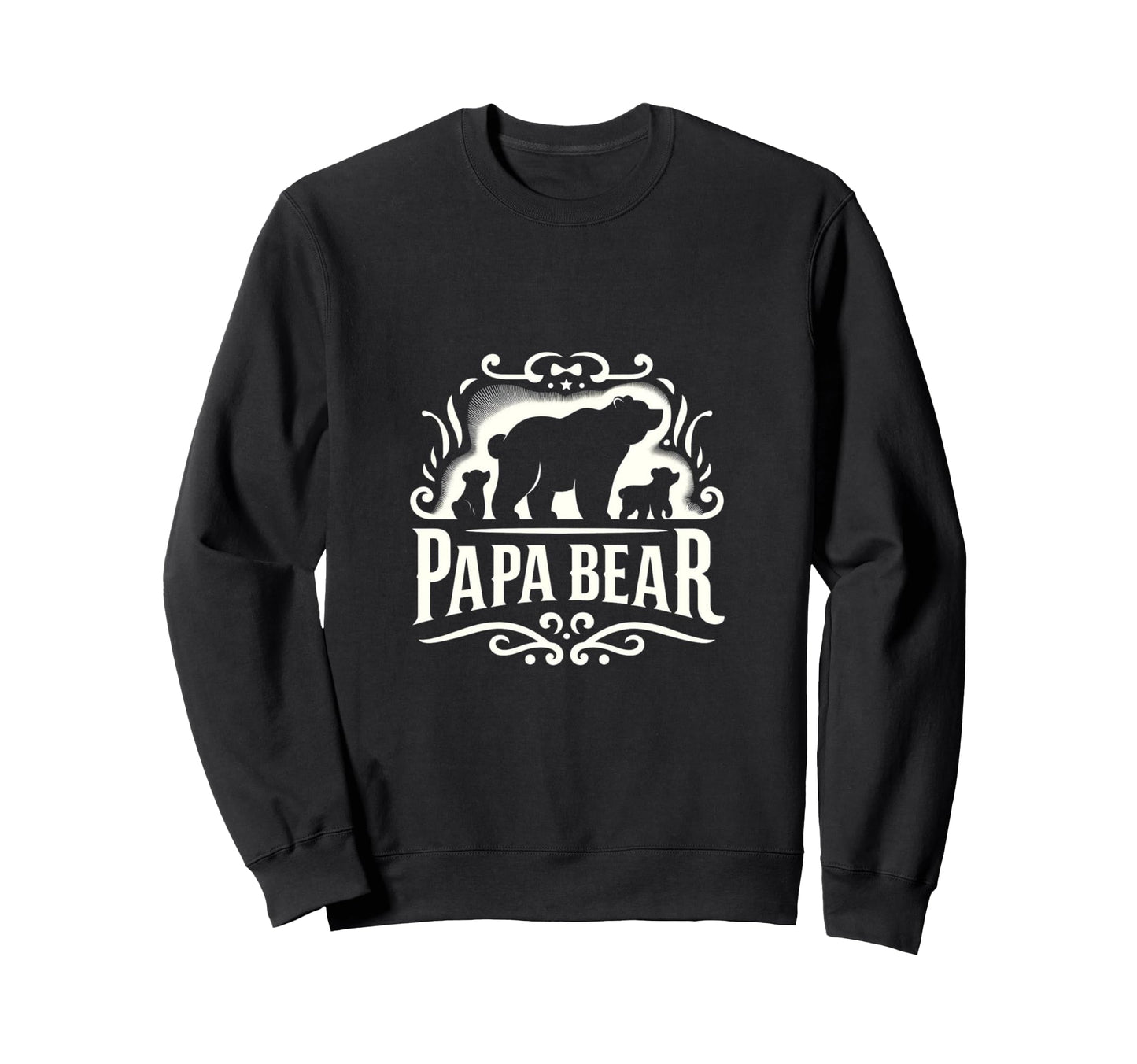 Mens Papa Bear And Cub Papa Bear Sweatshirt - Aesthetic Graphic Men Women - T-Shirt, Sweatshirt, Hoodie