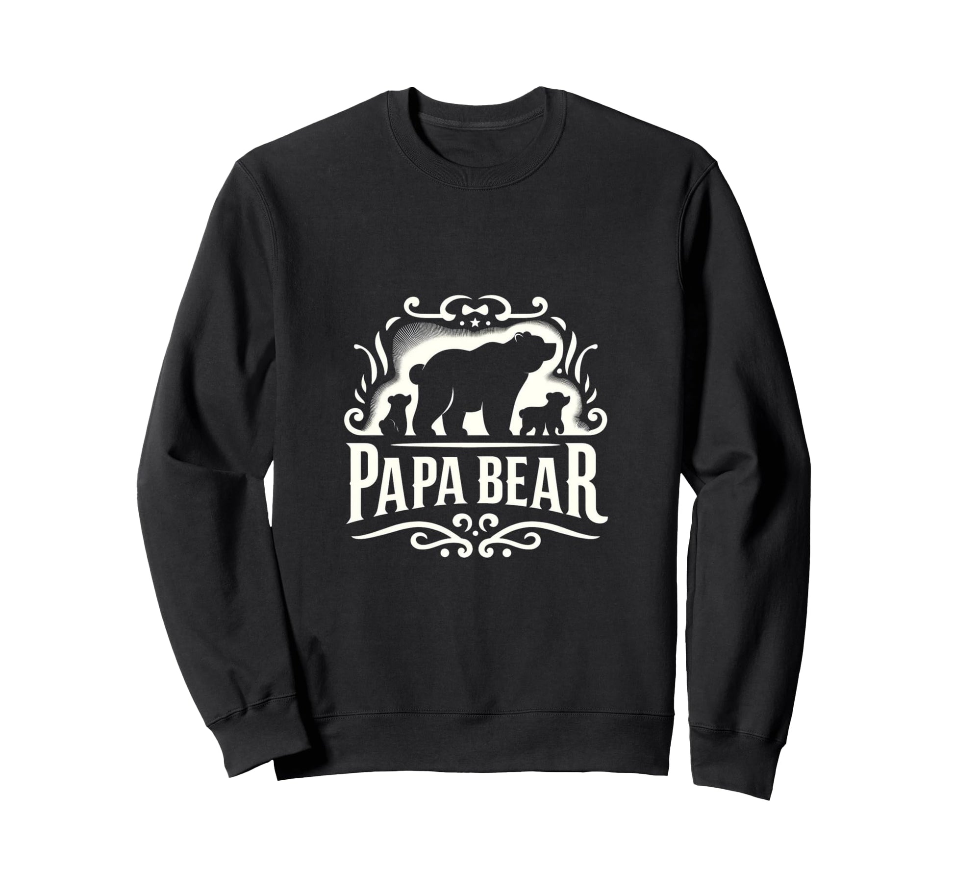 Mens Papa Bear And Cub Papa Bear Sweatshirt - Aesthetic Graphic Men Women - T-Shirt, Sweatshirt, Hoodie