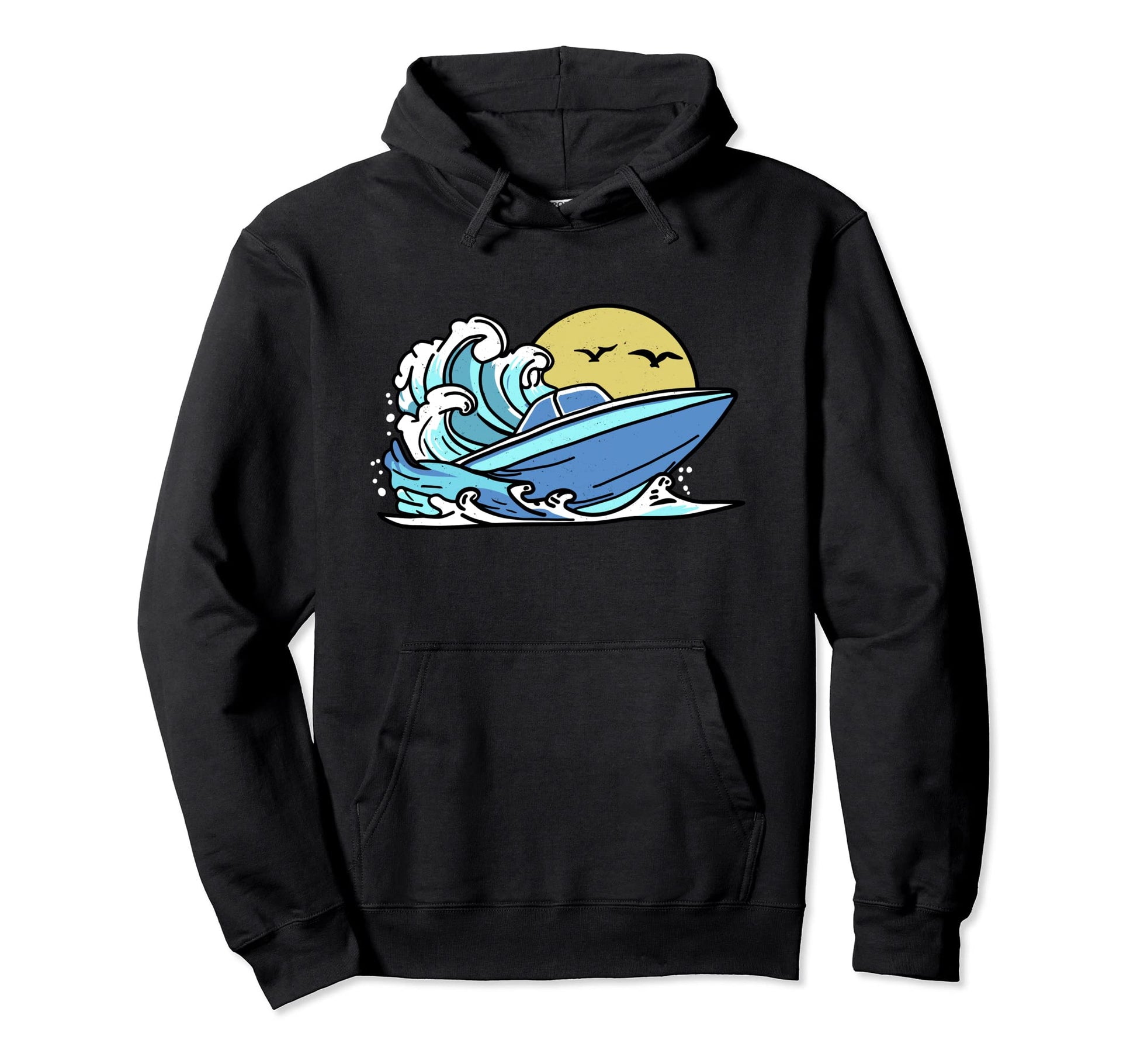 Boating Dad And Ready Summer Waves Hoodie - Graphic Print Unisex - T-Shirt, Sweatshirt, Hoodie