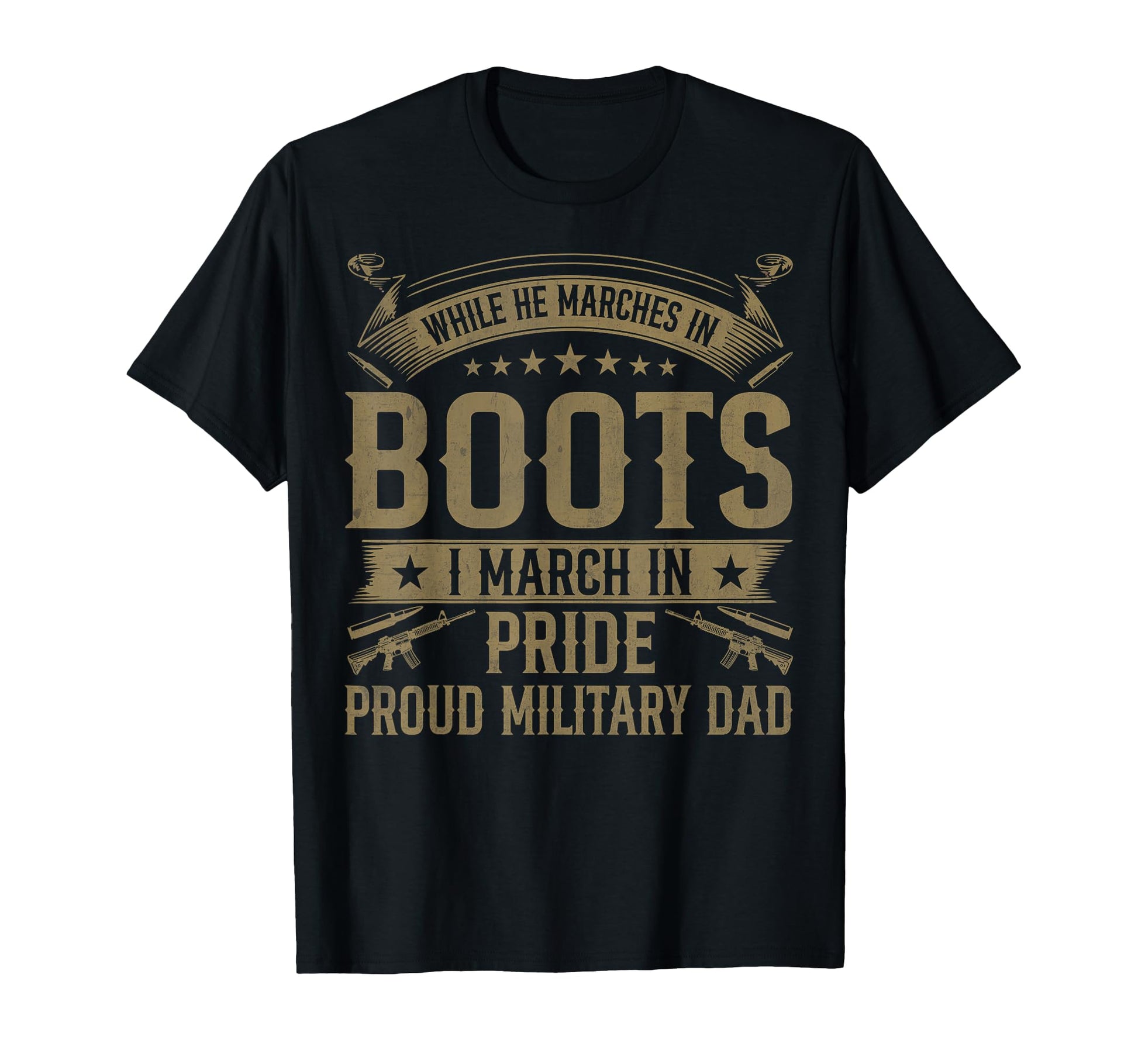 Proud Military Dad American Usa Flag T-Shirt - Aesthetic Graphic Men Women - T-Shirt, Sweatshirt, Hoodie
