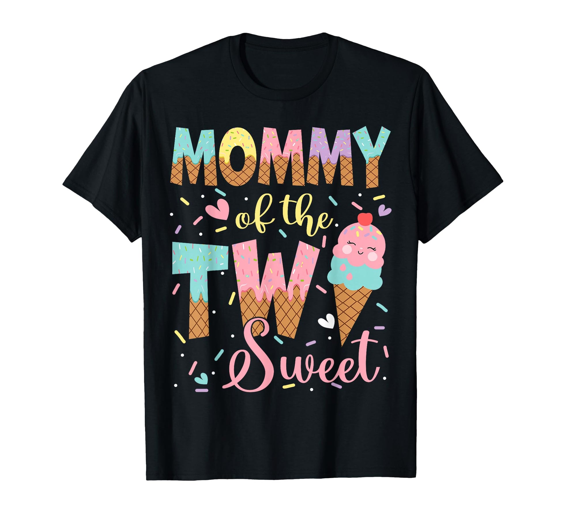 Mommy Two Sweet 2Nd Birthday Ice T-Shirt - Casual Everyday Wear for Adults - T-Shirt, Sweatshirt, Hoodie