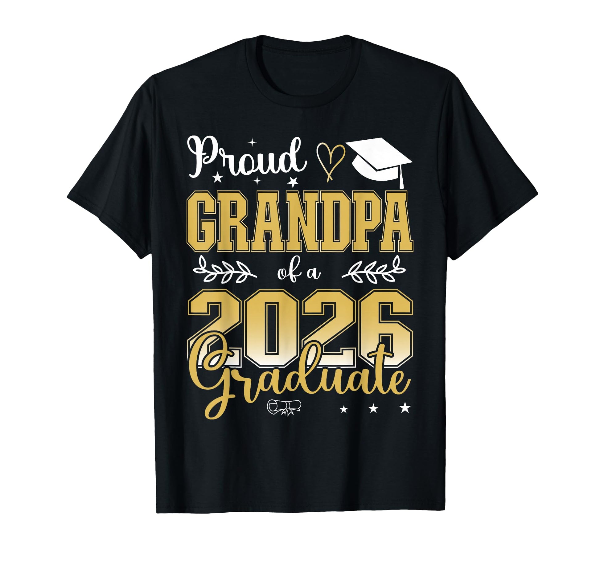 Proud Grandpa Class 2026 Graduate T-Shirt - Trendy Graphic Unisex - T-Shirt, Sweatshirt, Hoodie