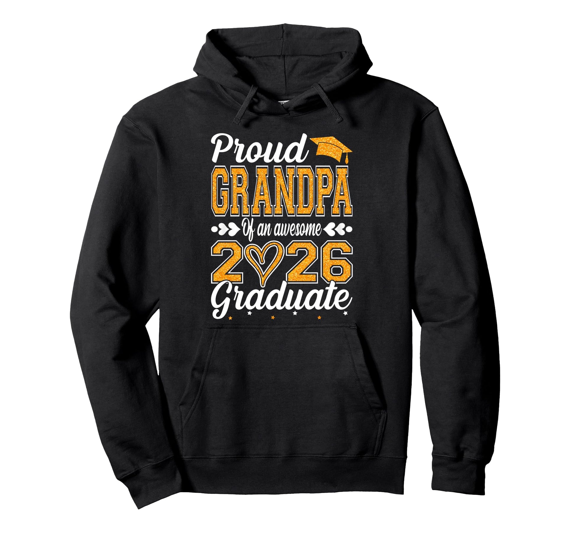 Proud Grandpa Awesome 2026 Graduate Hoodie - Custom Art Print for Adults - T-Shirt, Sweatshirt, Hoodie