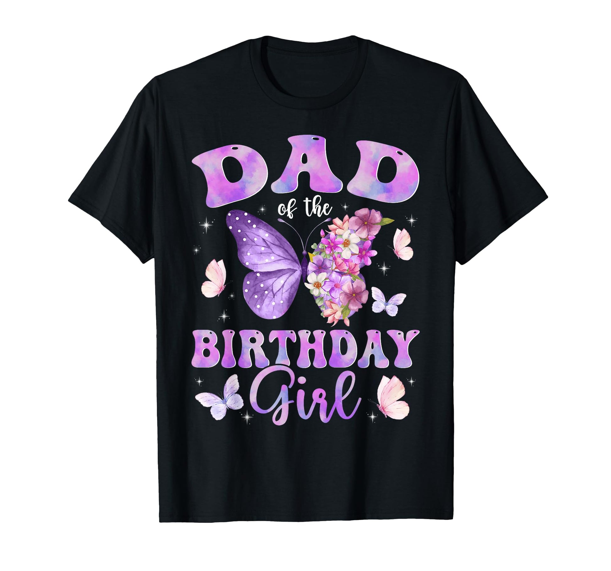 Dad Birthday Butterfly Party Matching T-Shirt - Trendy Graphic for Adults - T-Shirt, Sweatshirt, Hoodie