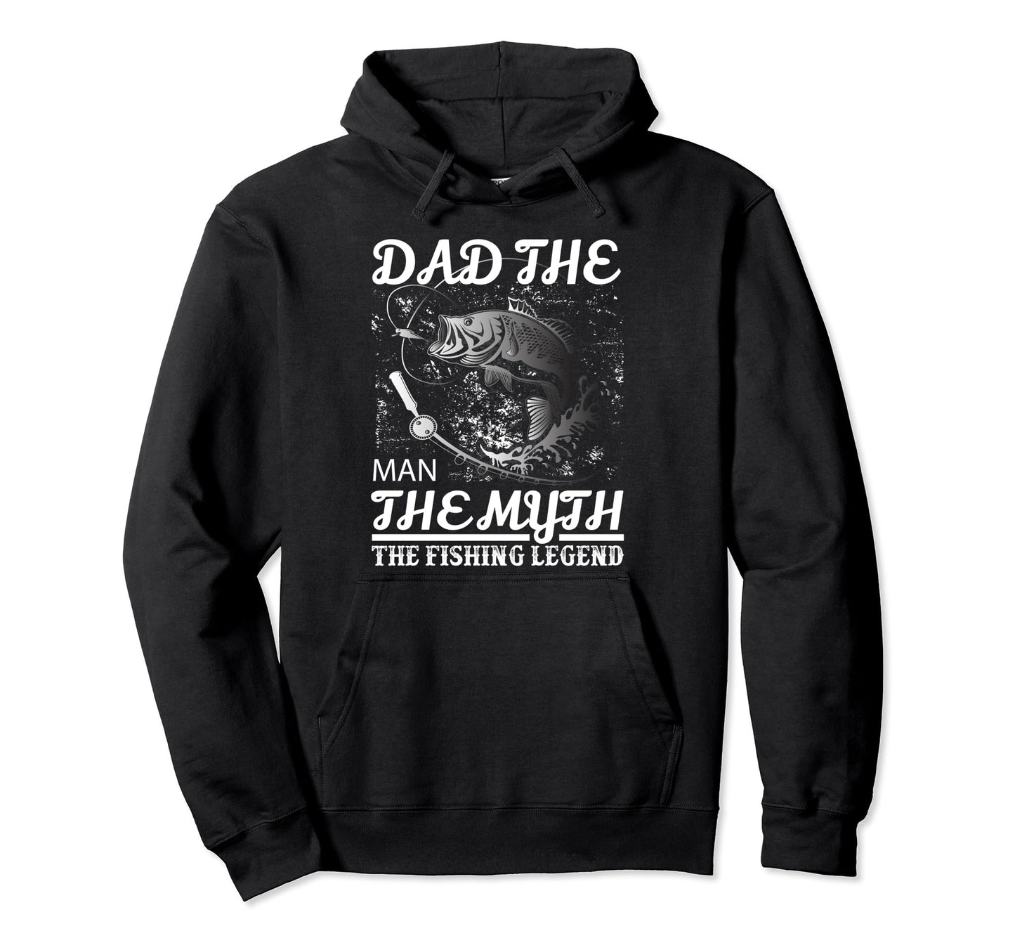 Dad Myth Fishing Legend Fishing Lover Hoodie - Streetwear Style for Adults - T-Shirt, Sweatshirt, Hoodie