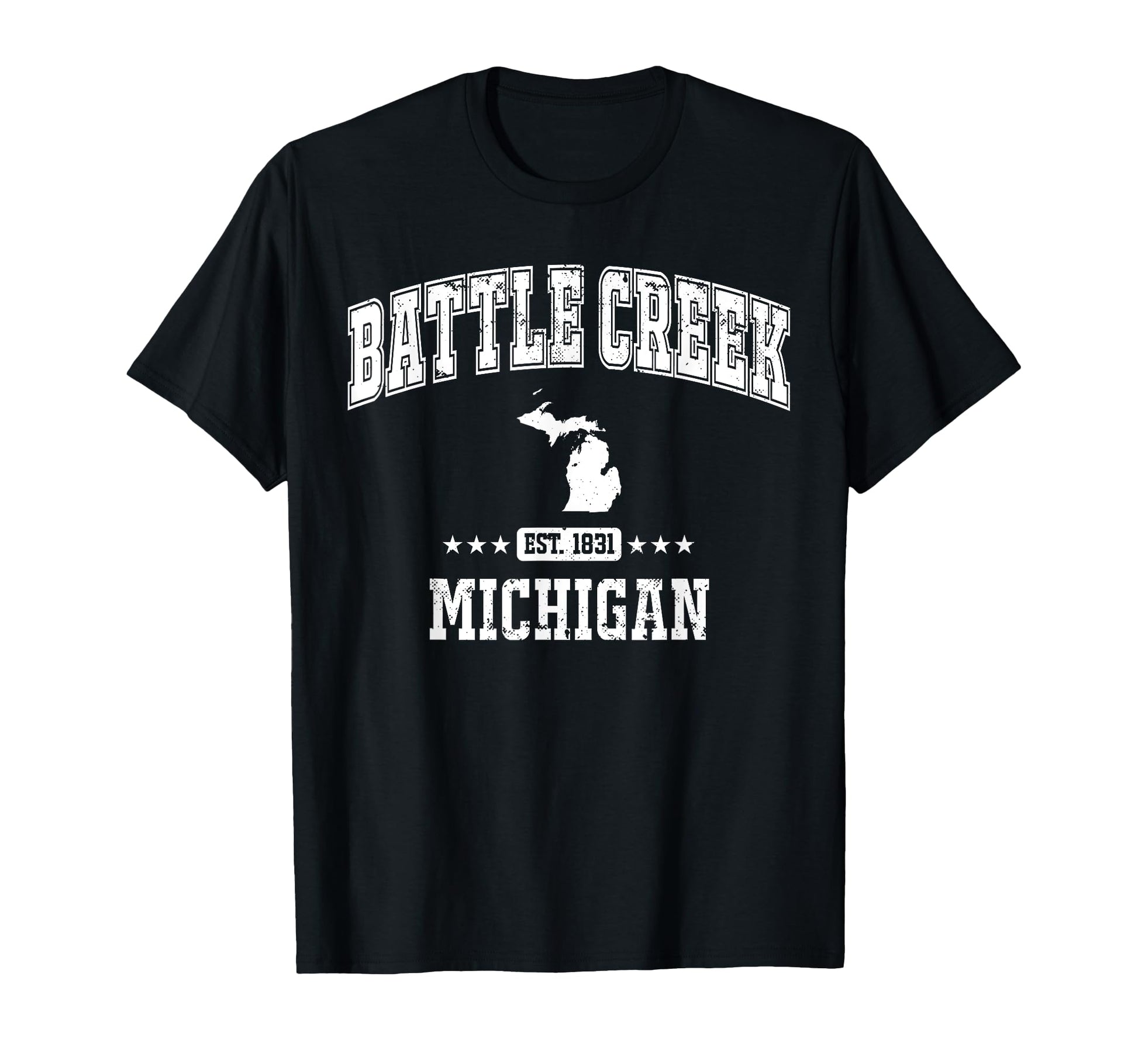 Battle Creek Michigan Mi Sports Athletic T-Shirt - Novelty Apparel Unisex - T-Shirt, Sweatshirt, Hoodie