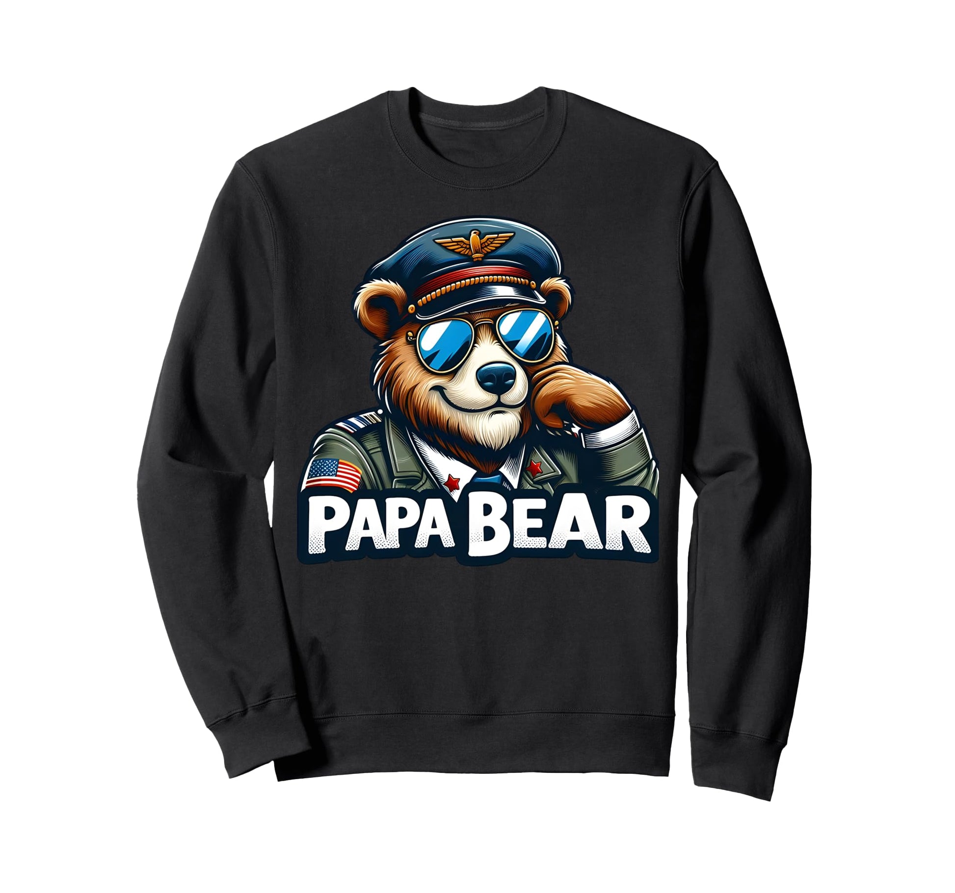 Papa Bear Gifts Funny Birthday Fun Sweatshirt - Unique Graphic Men Women - T-Shirt, Sweatshirt, Hoodie