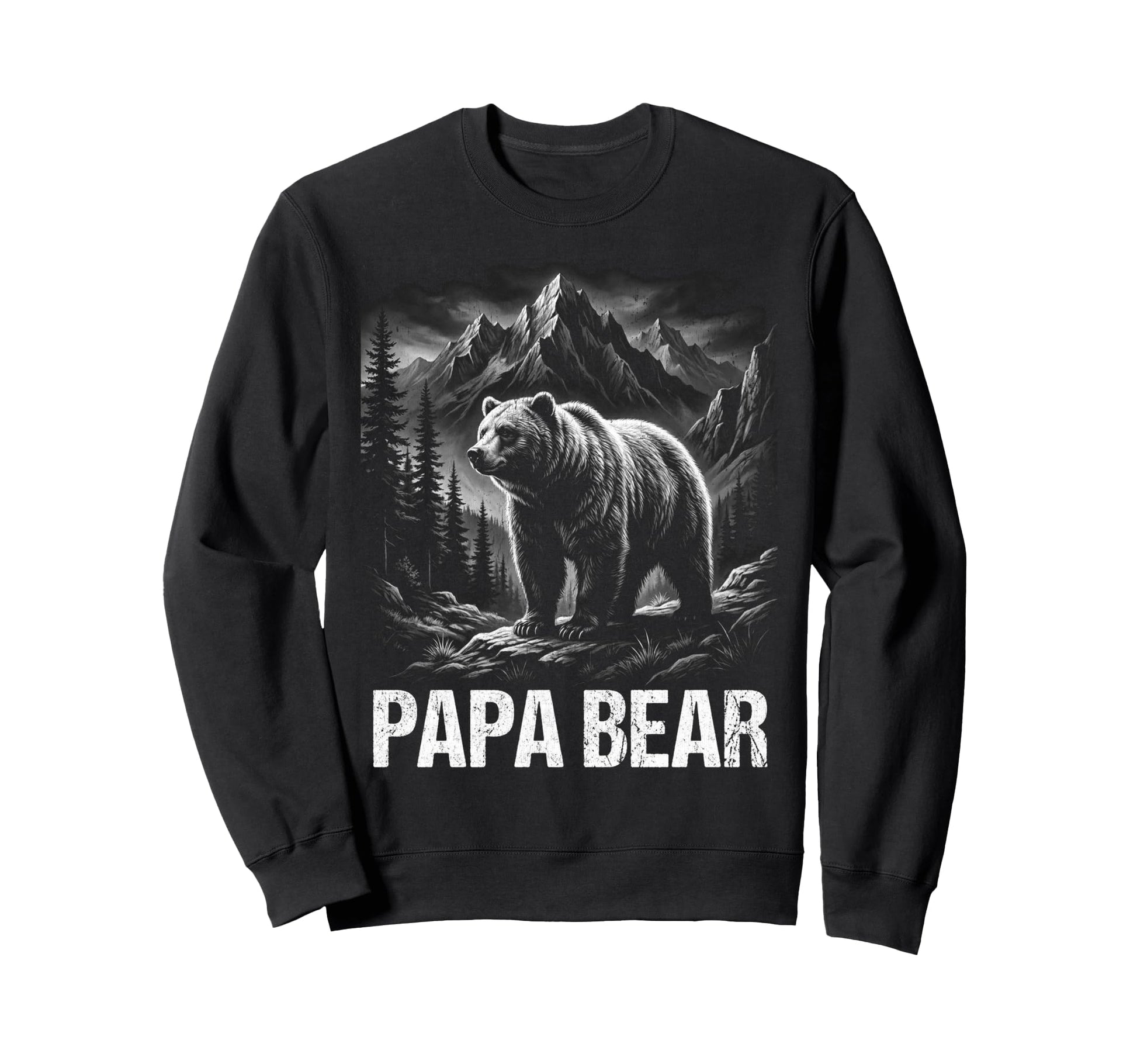 Papa Bear Family Matching Dad Sweatshirt - Novelty Apparel Unisex - T-Shirt, Sweatshirt, Hoodie