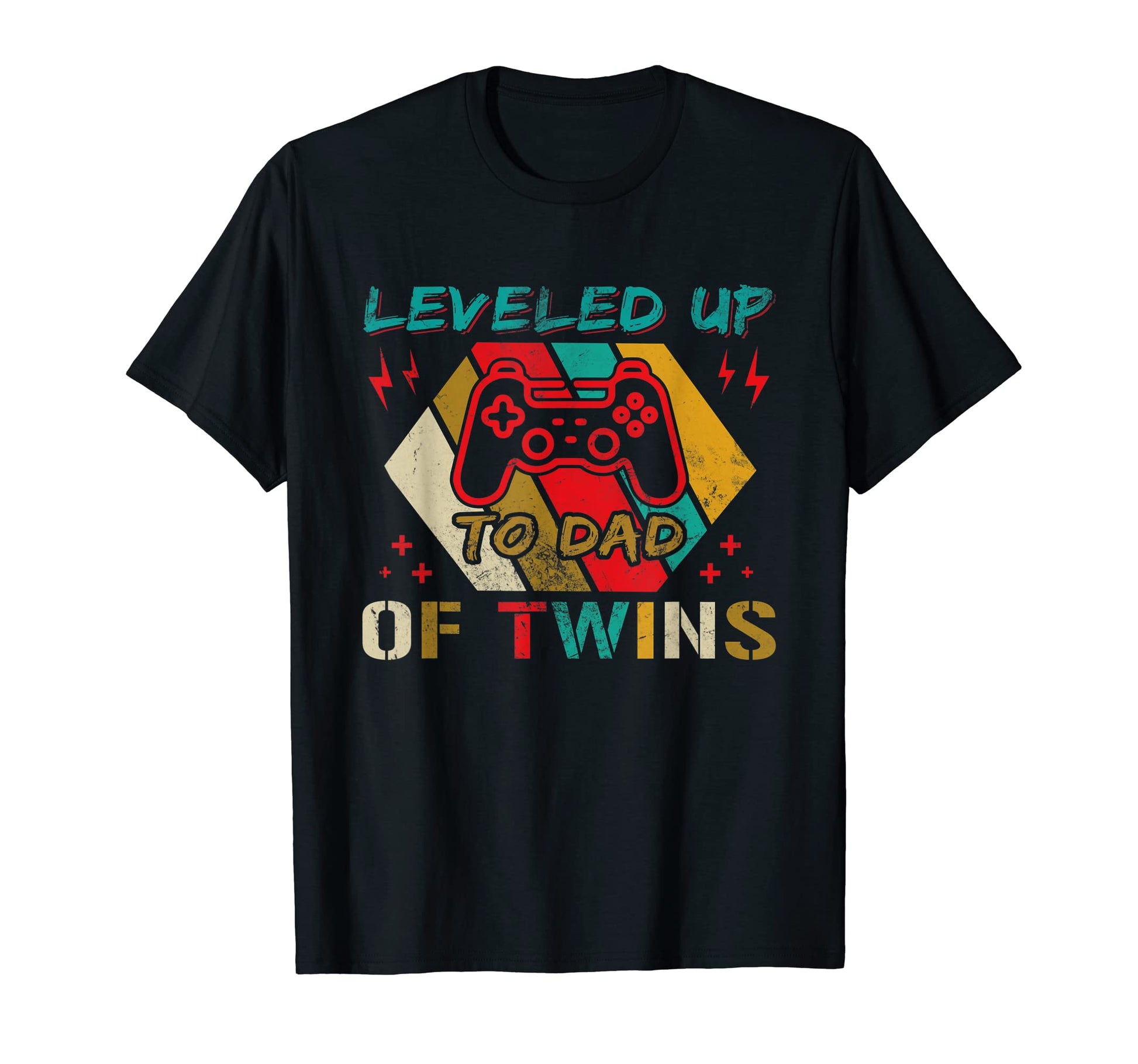 Leveled Up To Dad Twins Video Gamer T-Shirt - Streetwear Style Men Women - T-Shirt, Sweatshirt, Hoodie