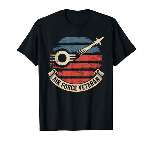 Air Force Veteran Us American Flag T-Shirt - Streetwear Style Men Women - T-Shirt, Sweatshirt, Hoodie