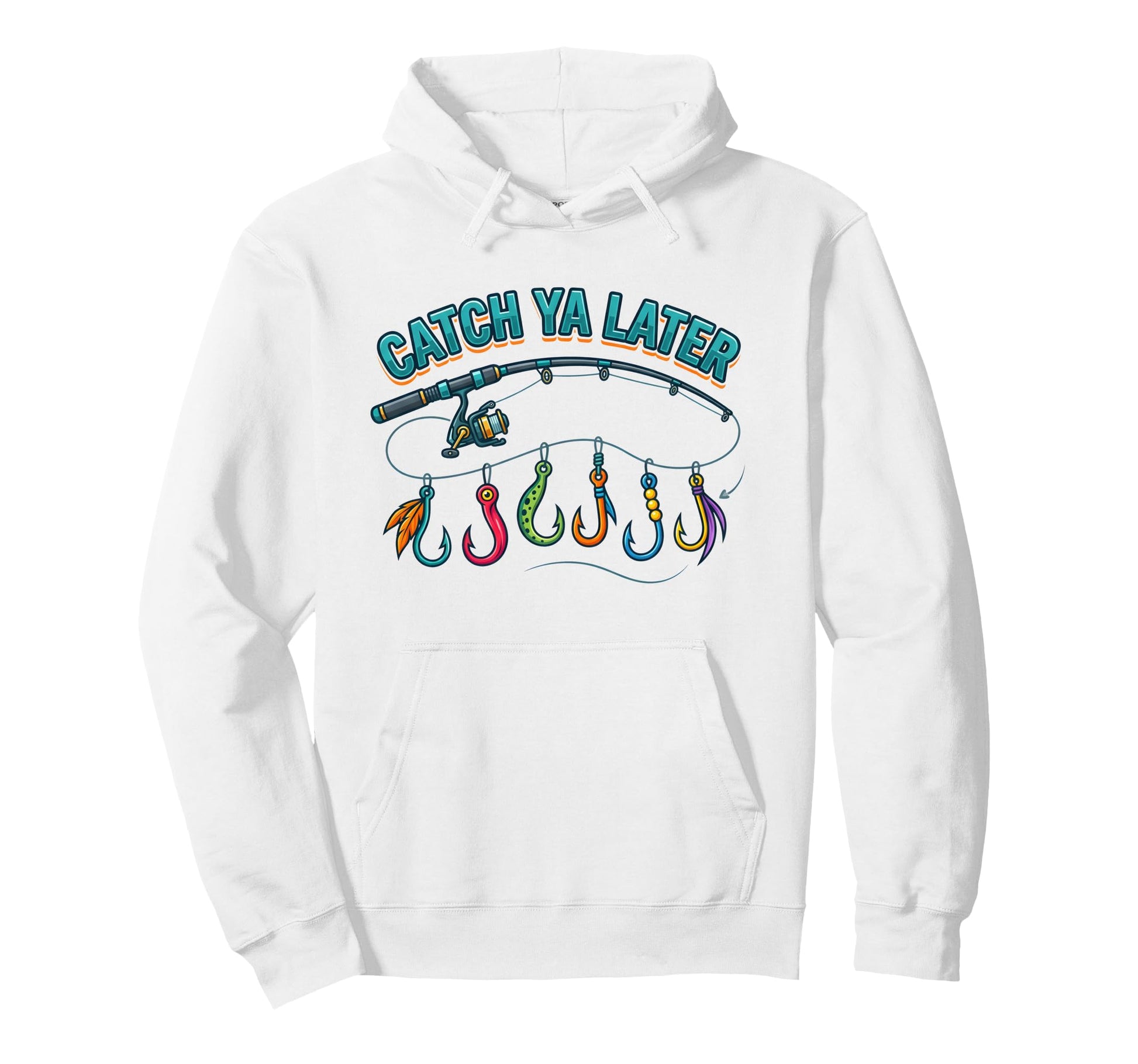 Catch Ya Later Fishing Fisherman Dad Son Hoodie - Custom Art Print Unisex - T-Shirt, Sweatshirt, Hoodie