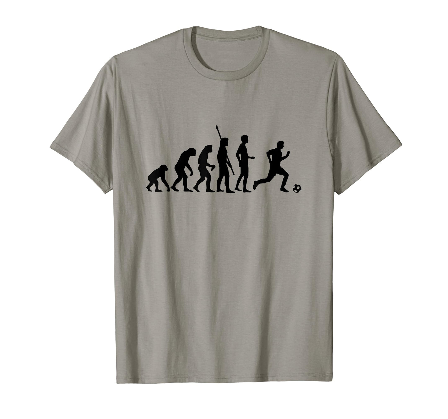 Funny Soccer Shows Evolution To Soccer T-Shirt - Custom Art Print Men Women - T-Shirt, Sweatshirt, Hoodie