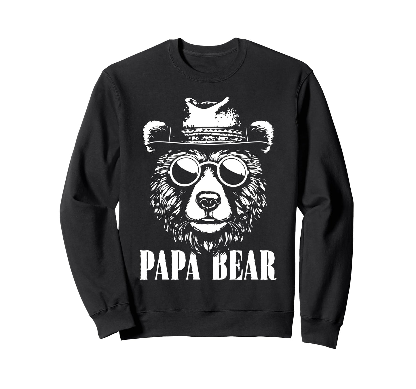 Papa Bear Sunglass Funny Fathers Day Sweatshirt - Trendy Graphic Men Women - T-Shirt, Sweatshirt, Hoodie