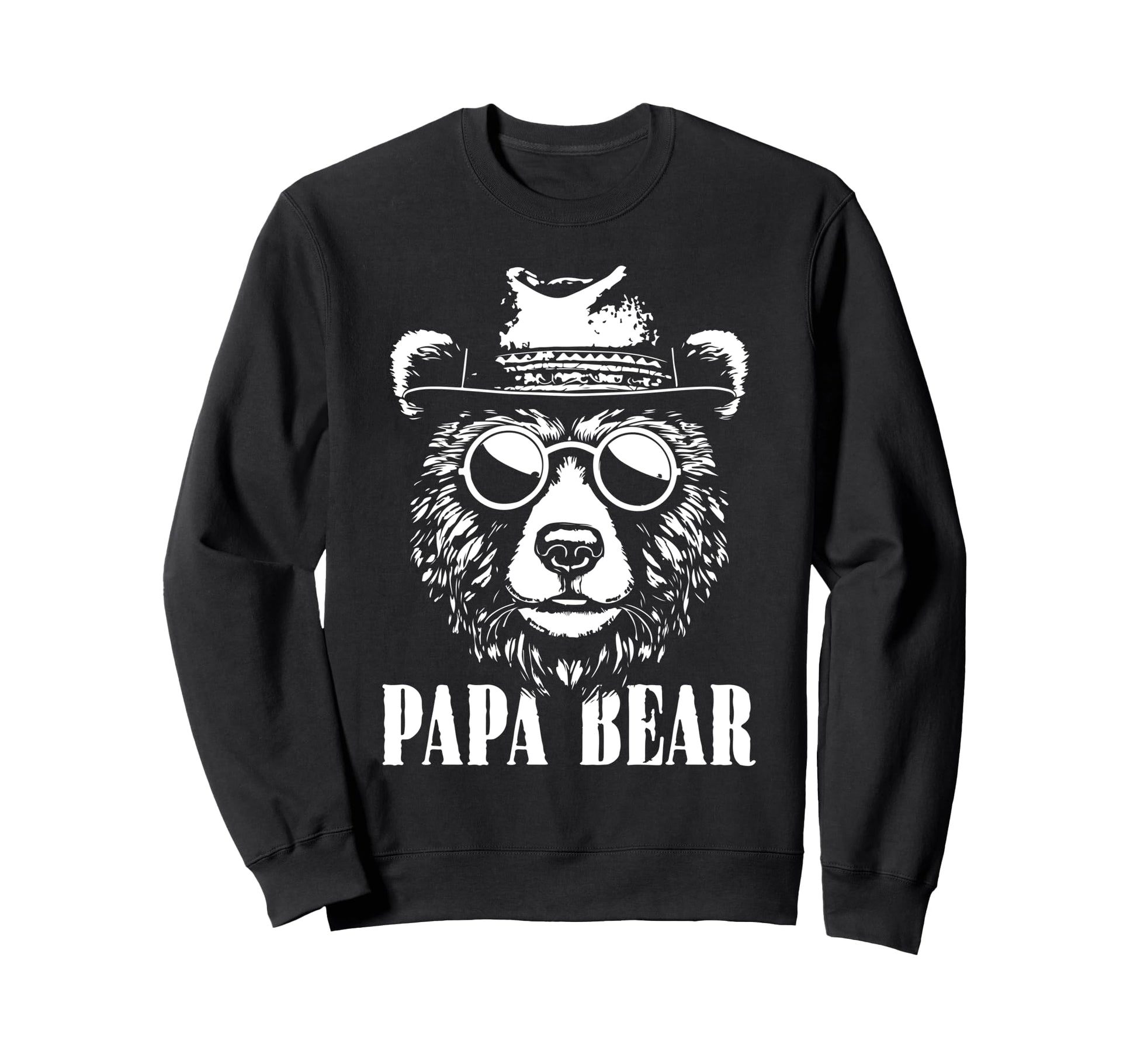 Papa Bear Sunglass Funny Fathers Day Sweatshirt - Trendy Graphic Men Women - T-Shirt, Sweatshirt, Hoodie