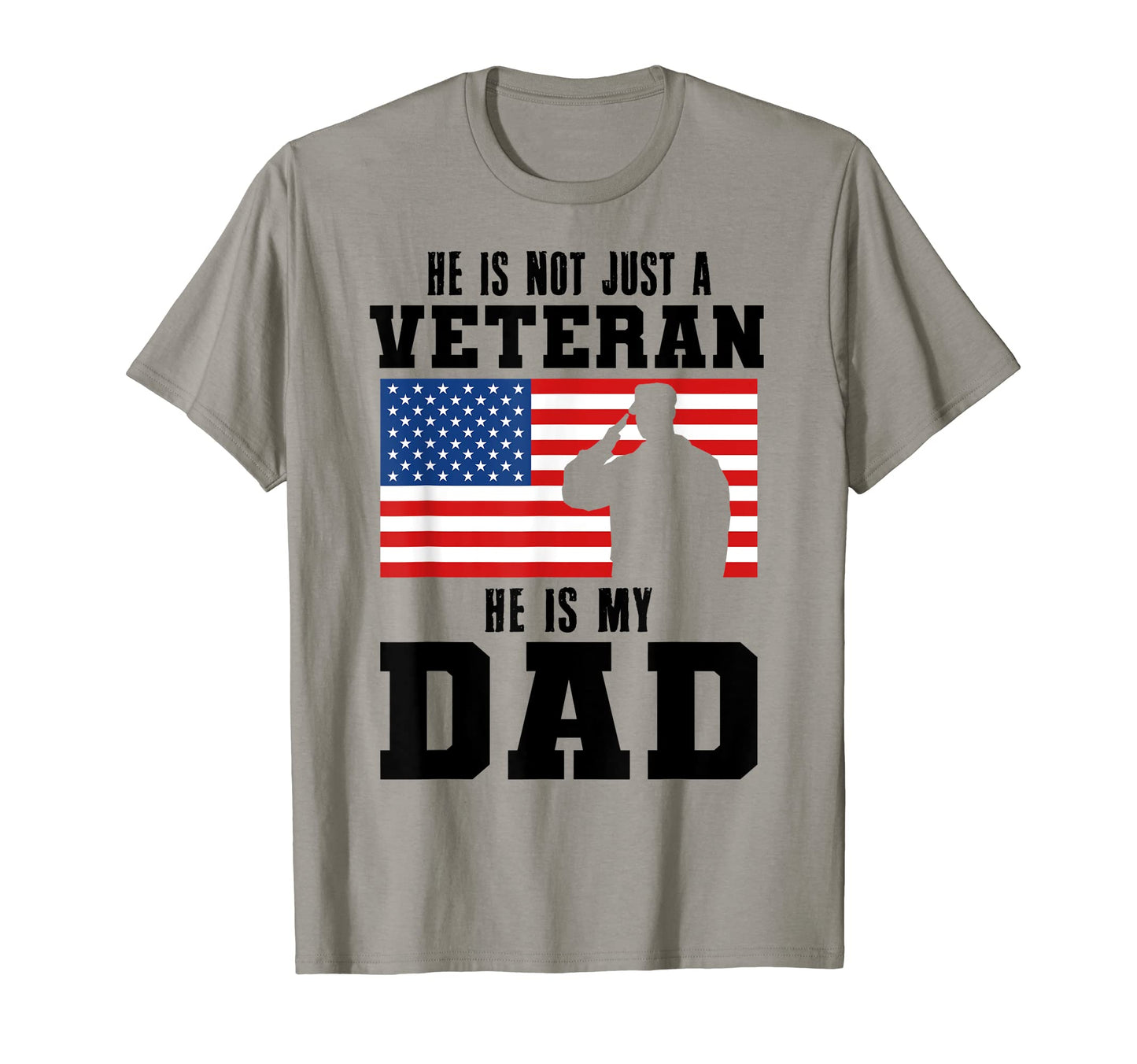 Veteran Dad Usa Flag Military Family T-Shirt - Casual Everyday Wear Unisex - T-Shirt, Sweatshirt, Hoodie