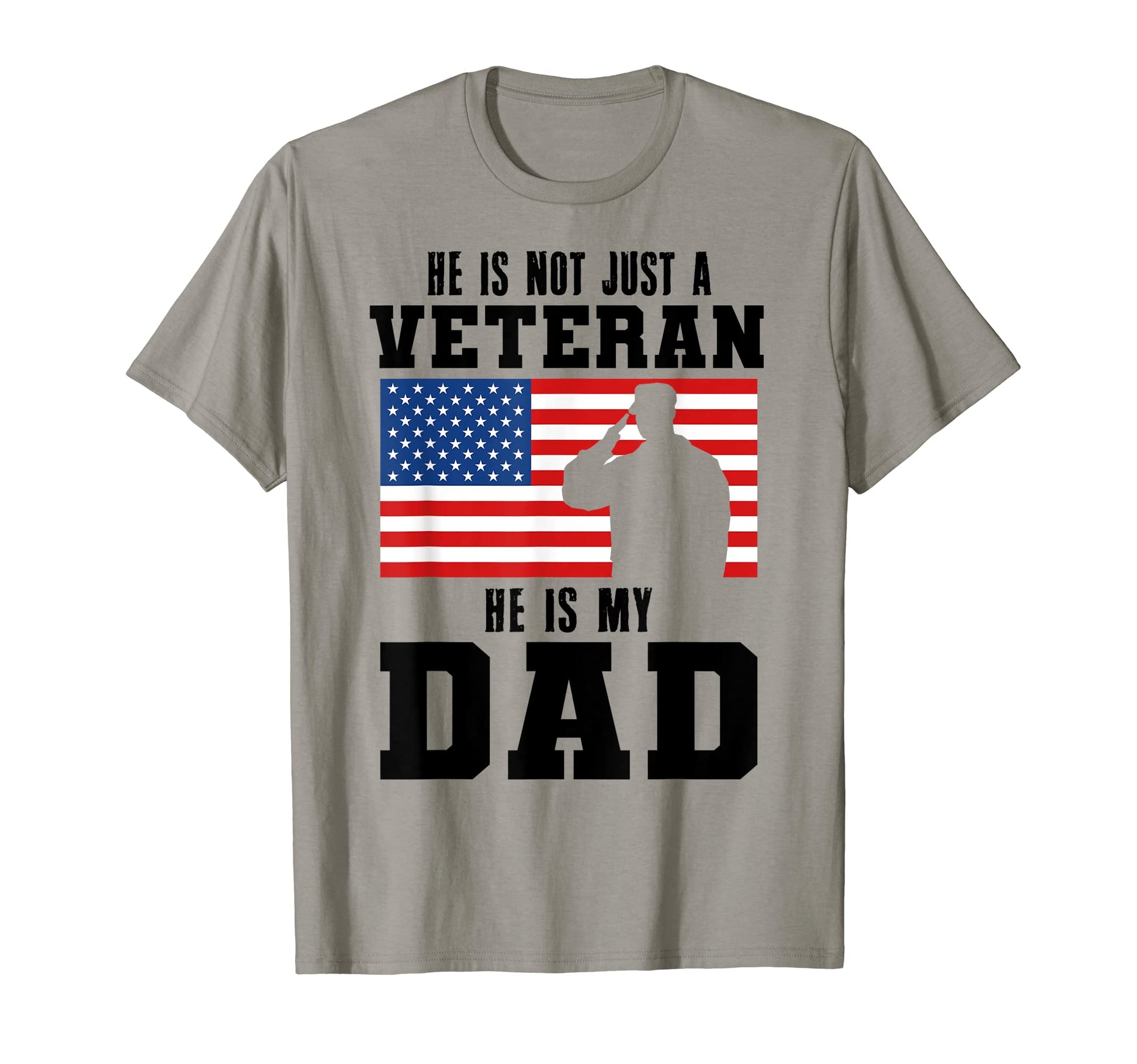 Veteran Dad Usa Flag Military Family T-Shirt - Casual Everyday Wear Unisex - T-Shirt, Sweatshirt, Hoodie