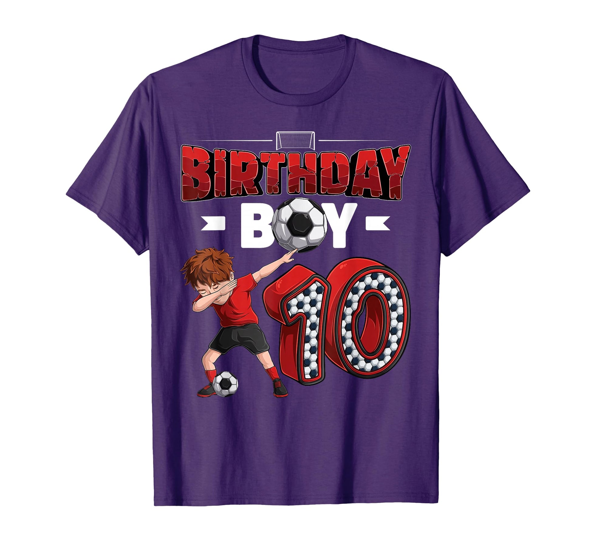 Dabbing 10 Year Old Soccer Player T-Shirt - Streetwear Style for Adults - T-Shirt, Sweatshirt, Hoodie