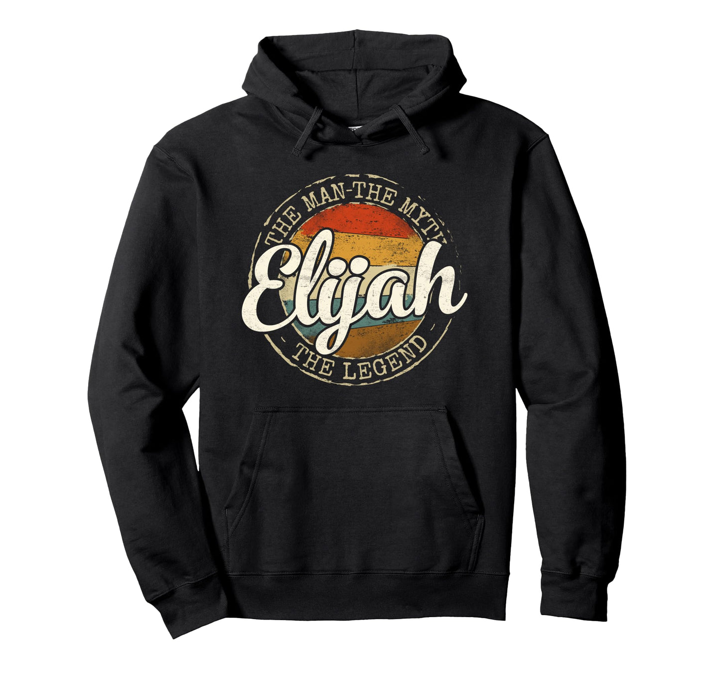 Elijah Myth Legend Personalized Name Hoodie - Aesthetic Graphic Unisex - T-Shirt, Sweatshirt, Hoodie
