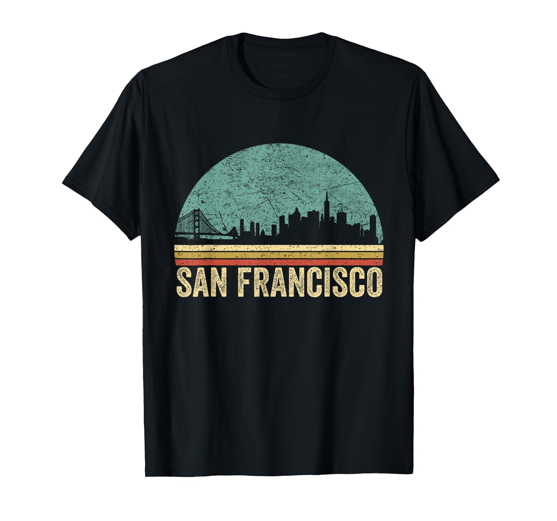 Sf San Francisco Skyline Frisco T-Shirt - Novelty Apparel for Adults - T-Shirt, Sweatshirt, Hoodie