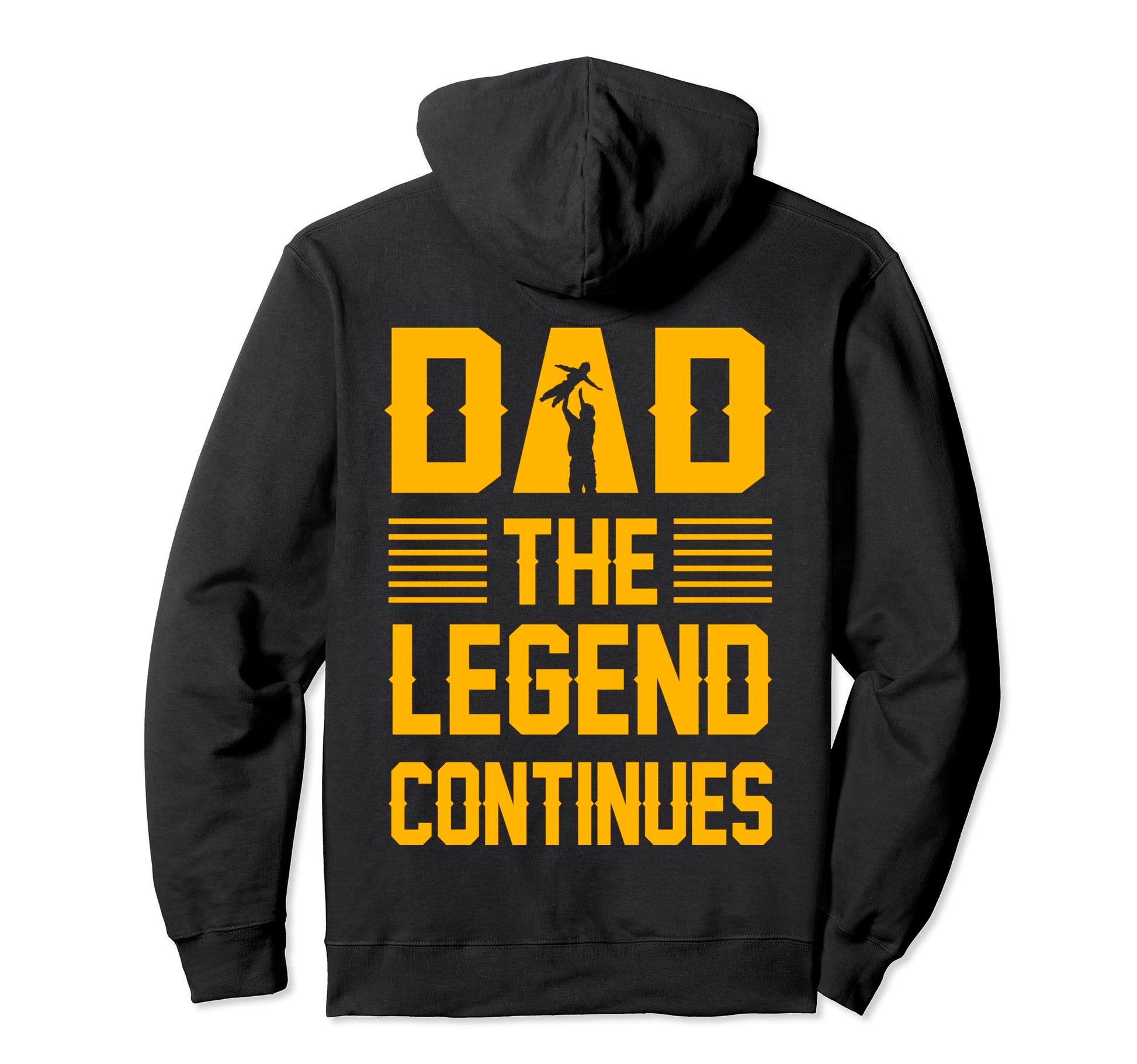 Dad Legend Continues Daddy Papa Father Hoodie - Unique Graphic for Adults - T-Shirt, Sweatshirt, Hoodie
