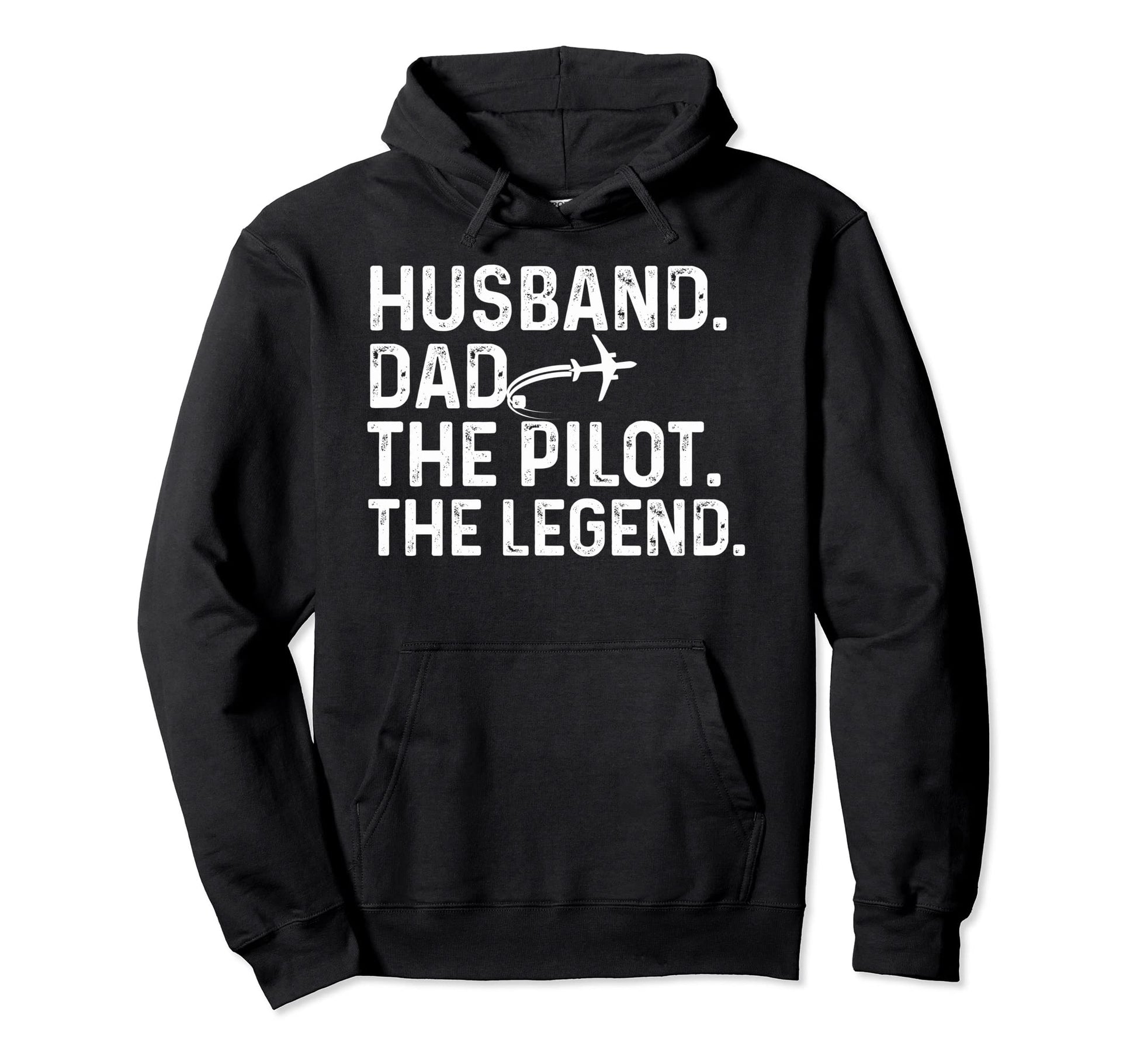 Husband Dad Pilot Legend Funny Hoodie - Novelty Apparel Men Women - T-Shirt, Sweatshirt, Hoodie
