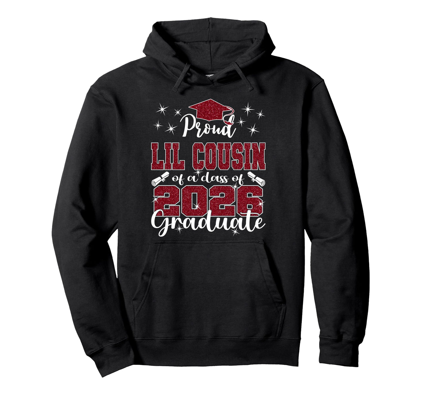 Super Proud Little Cousin 2026 Hoodie - Fun Novelty Design Men Women - T-Shirt, Sweatshirt, Hoodie