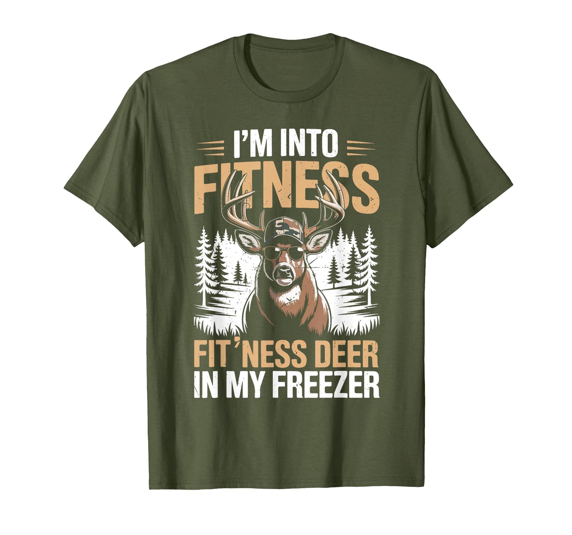 Camo Deer Hunting Mens Fitness Deer T-Shirt - Graphic Print Men Women - T-Shirt, Sweatshirt, Hoodie