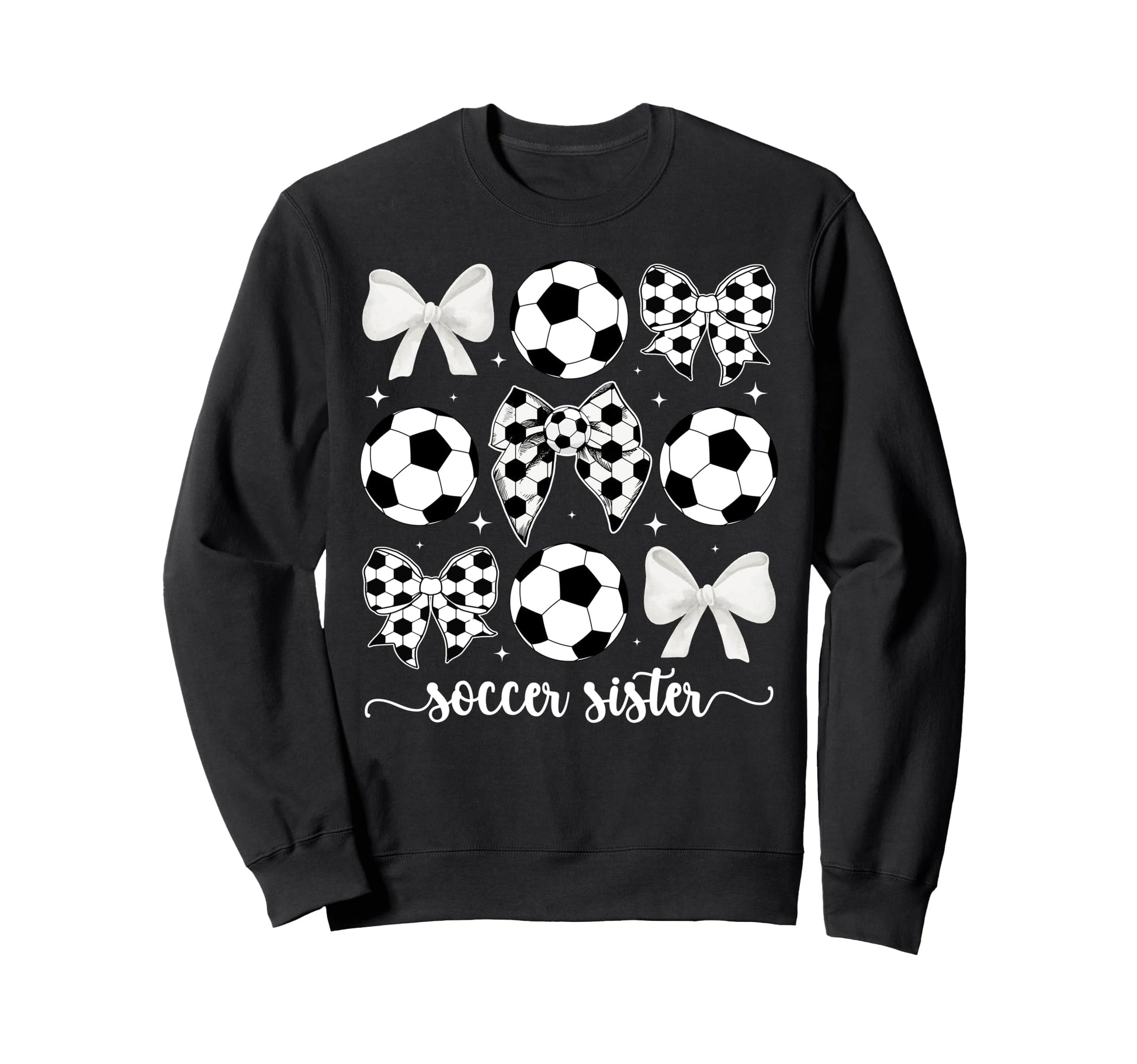Soccer Sister Coquette Sister Sweatshirt - Unique Graphic for Adults - T-Shirt, Sweatshirt, Hoodie