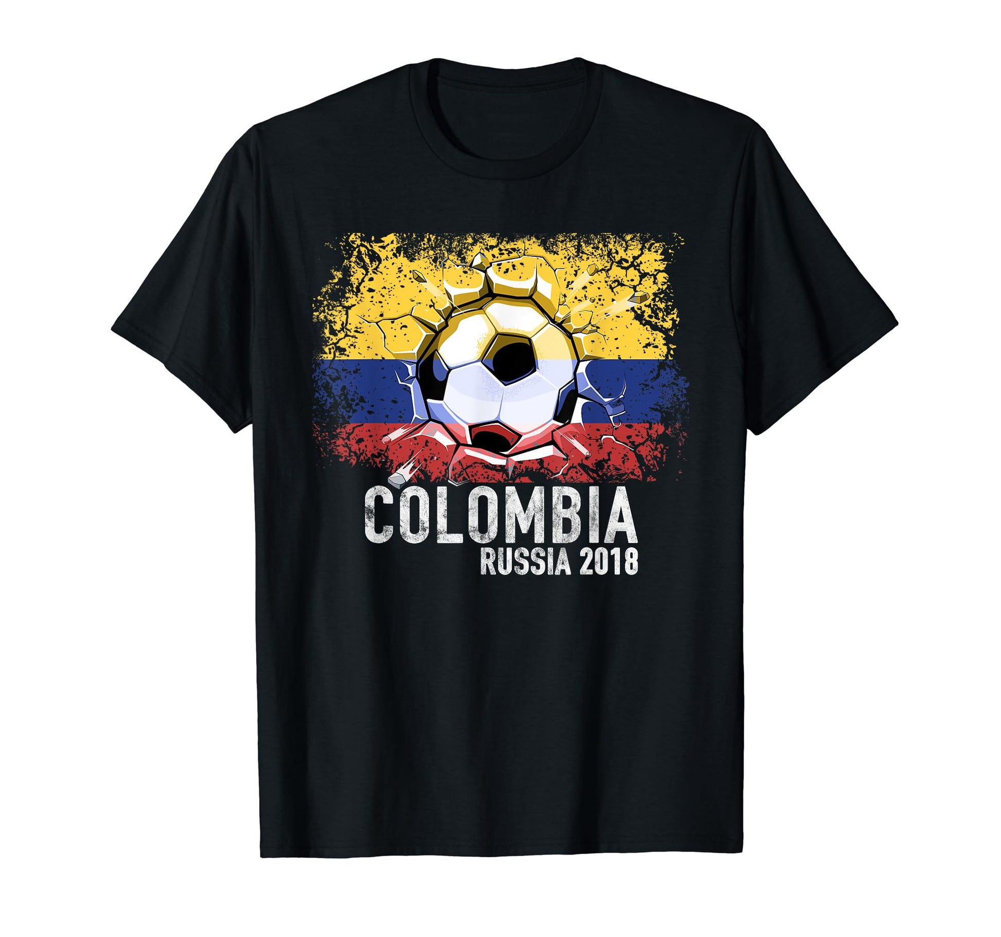 Colombia Flag Football Soccer Fan T-Shirt - Minimalist Print for Adults - T-Shirt, Sweatshirt, Hoodie