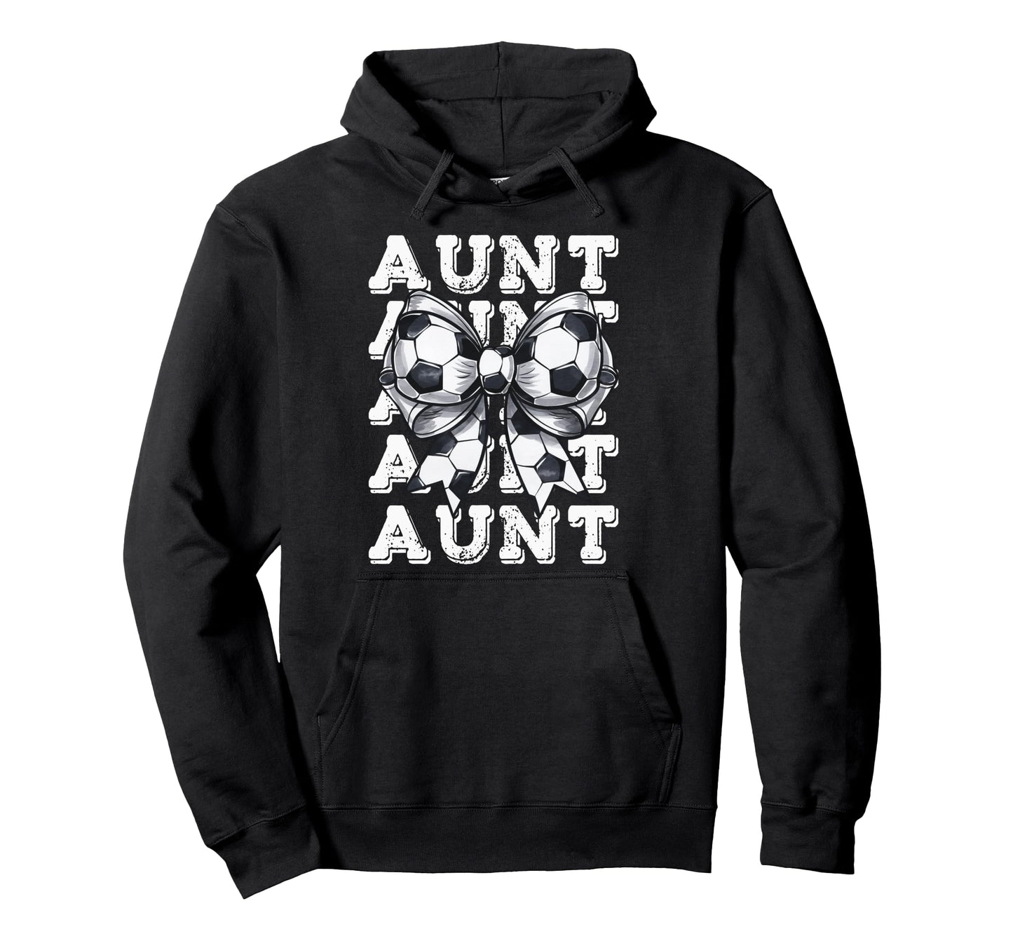Coquette Soccer Aunt Matching Family Bow Hoodie - Trendy Graphic for Adults - T-Shirt, Sweatshirt, Hoodie