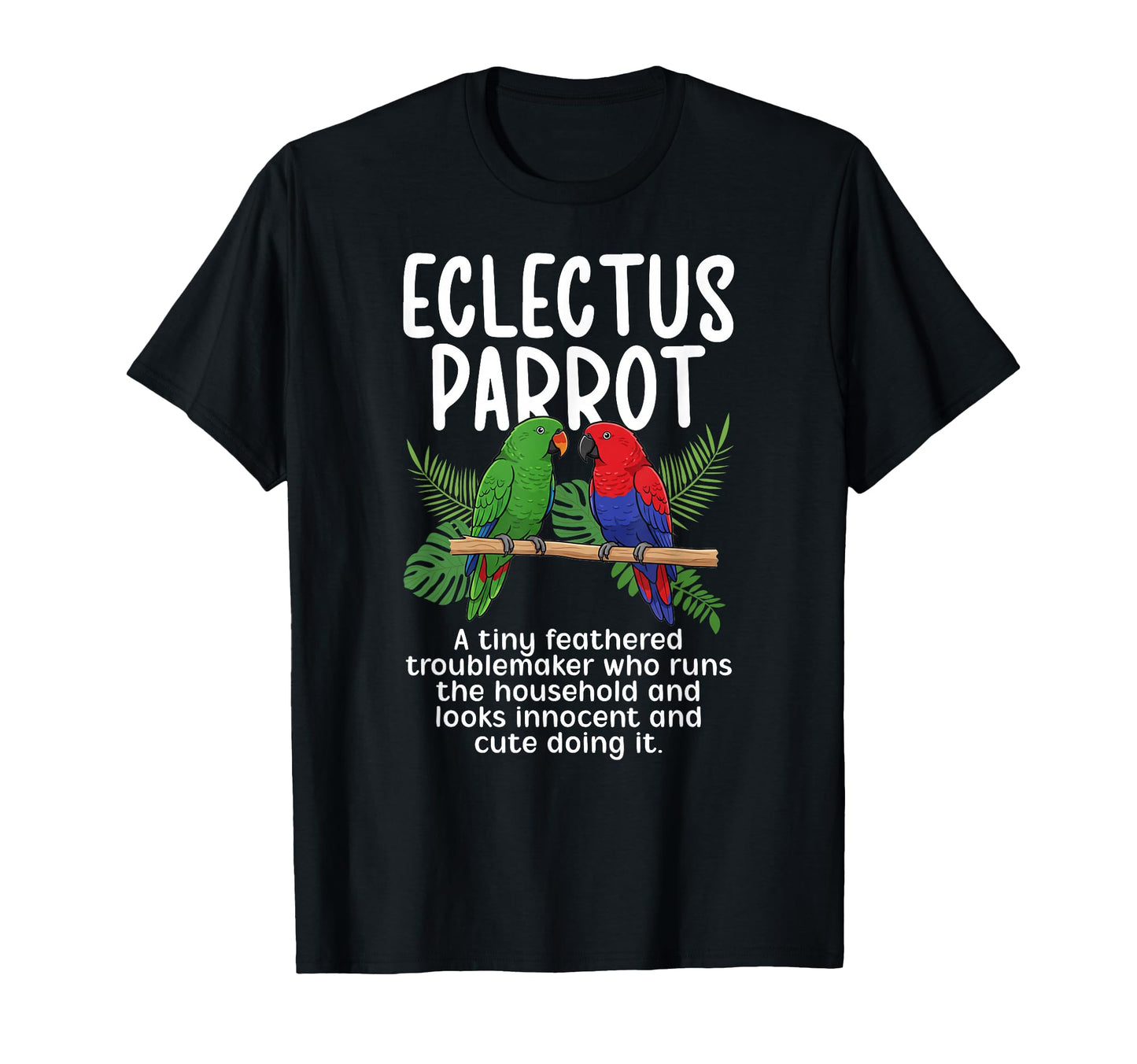 Eclectus Parrot Definition Moluccan T-Shirt - Minimalist Print Men Women - T-Shirt, Sweatshirt, Hoodie