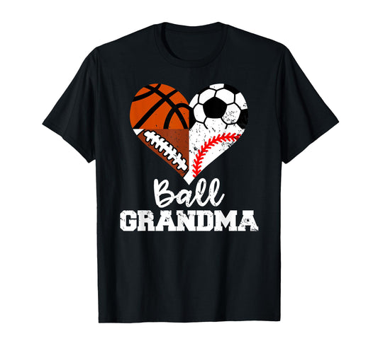 Ball Grandma Funny Soccer Football T-Shirt - Aesthetic Graphic Unisex - T-Shirt, Sweatshirt, Hoodie