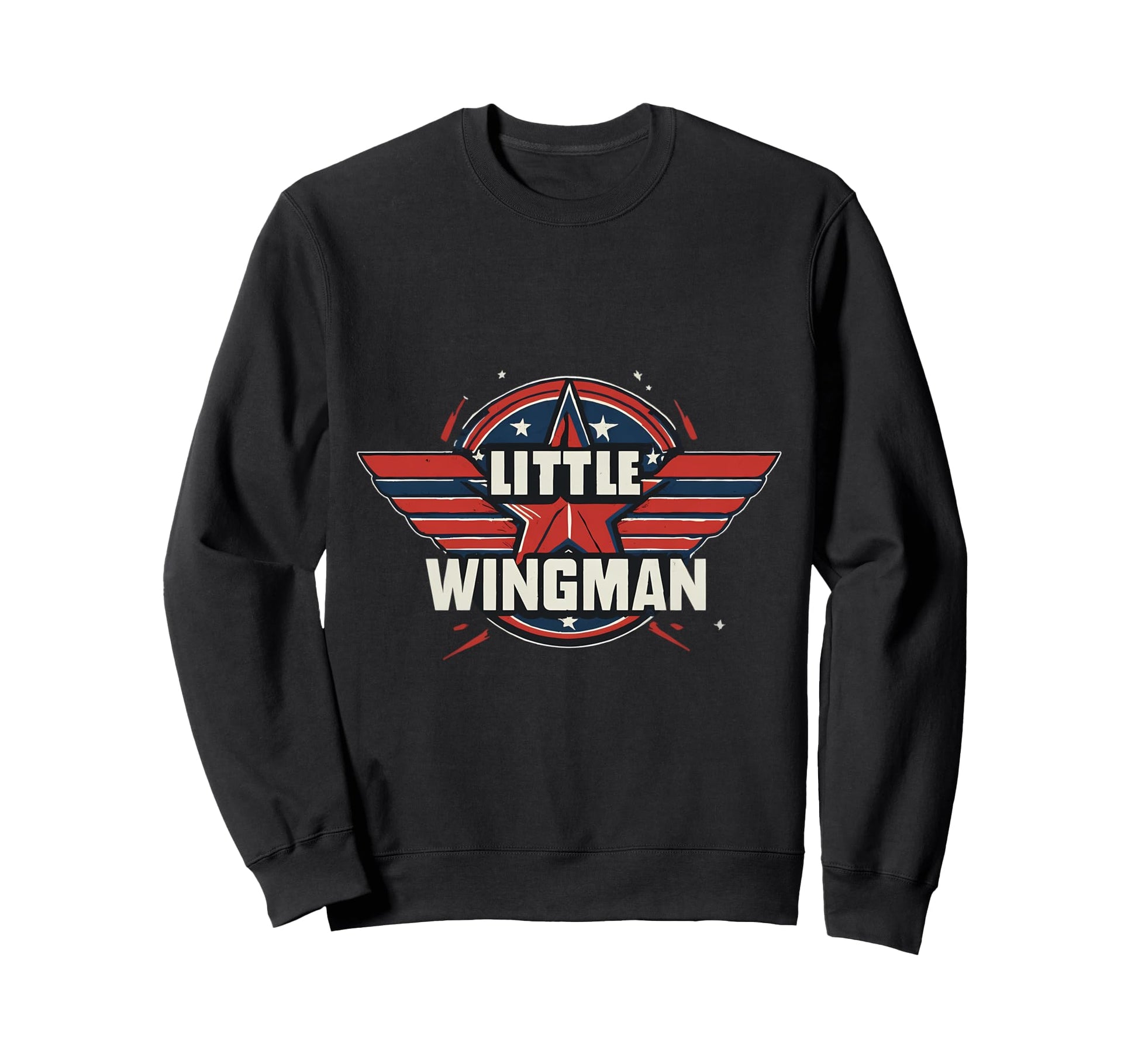 Little Wingman Son Single Father Dad Sweatshirt - Aesthetic Graphic Unisex - T-Shirt, Sweatshirt, Hoodie