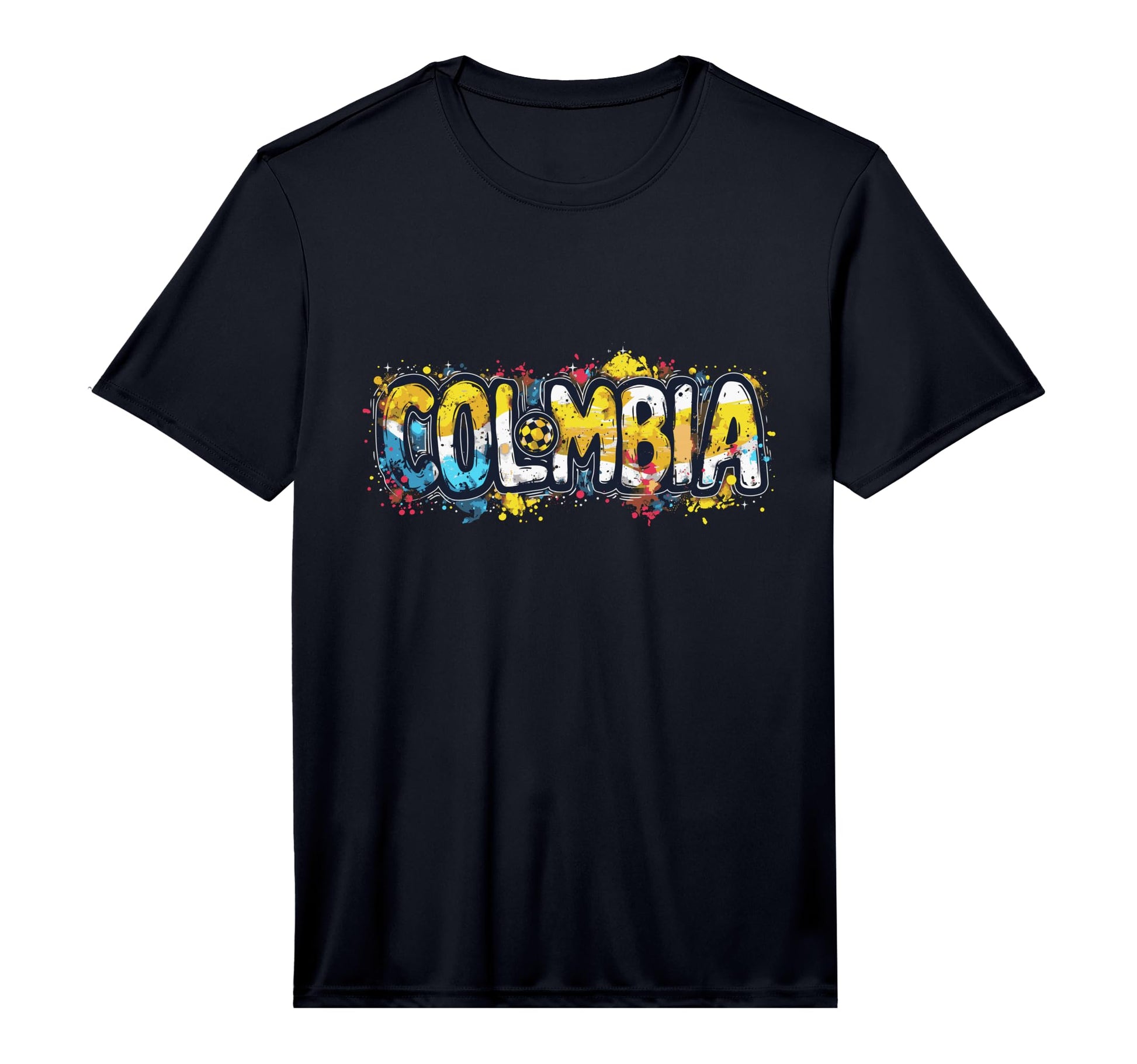 Colombia Soccer Word Art Colombian T-Shirt - Trendy Graphic for Adults - T-Shirt, Sweatshirt, Hoodie