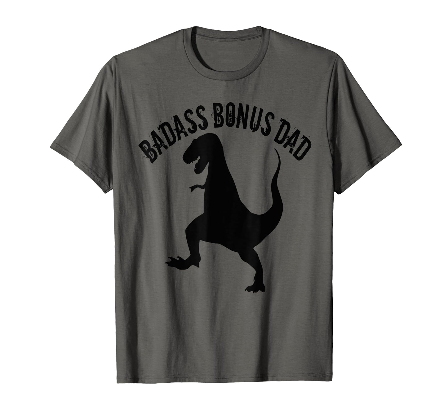 One Badass Bonus Step Dad Dinosaur T-Shirt - Minimalist Print Men Women - T-Shirt, Sweatshirt, Hoodie