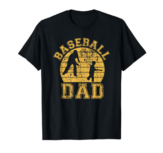 Baseball Dad Father Son Proud Daddy T-Shirt - Trendy Graphic Men Women - T-Shirt, Sweatshirt, Hoodie