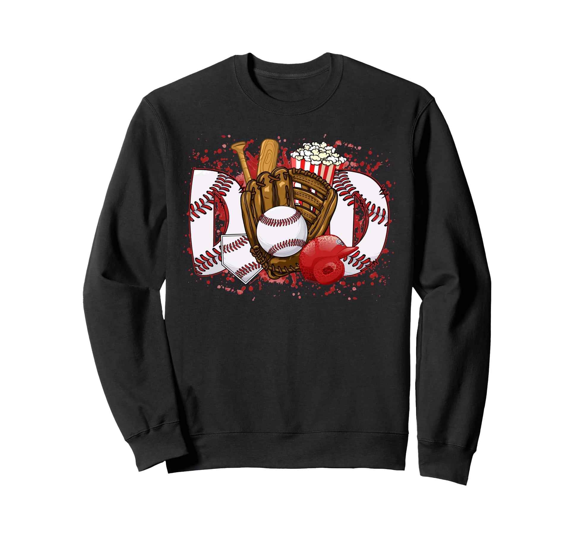 Baseball Dad Baseball Lovers Funny Sweatshirt - Streetwear Style Men Women - T-Shirt, Sweatshirt, Hoodie