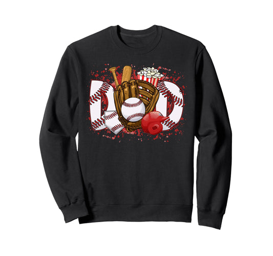 Baseball Dad Baseball Lovers Funny Sweatshirt - Streetwear Style Men Women - T-Shirt, Sweatshirt, Hoodie