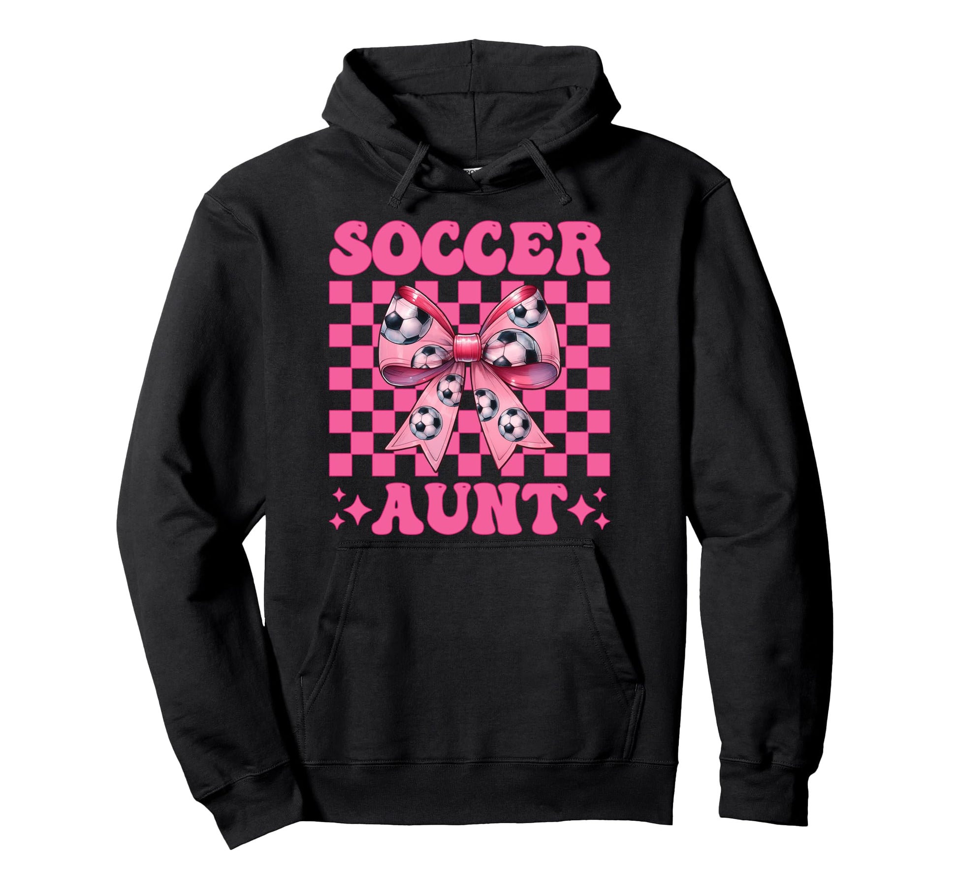 Womens Coquette Bow Ribbon Soccer Hoodie - Minimalist Print Men Women - T-Shirt, Sweatshirt, Hoodie