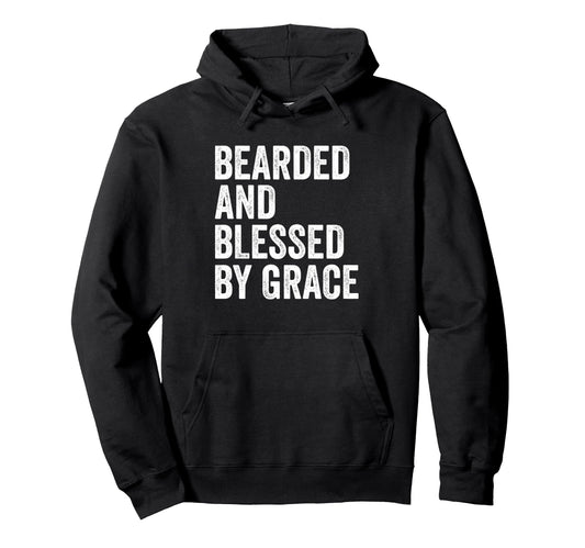 Bearded And Blessed Dog Lover Hoodie - Novelty Apparel for Adults - T-Shirt, Sweatshirt, Hoodie