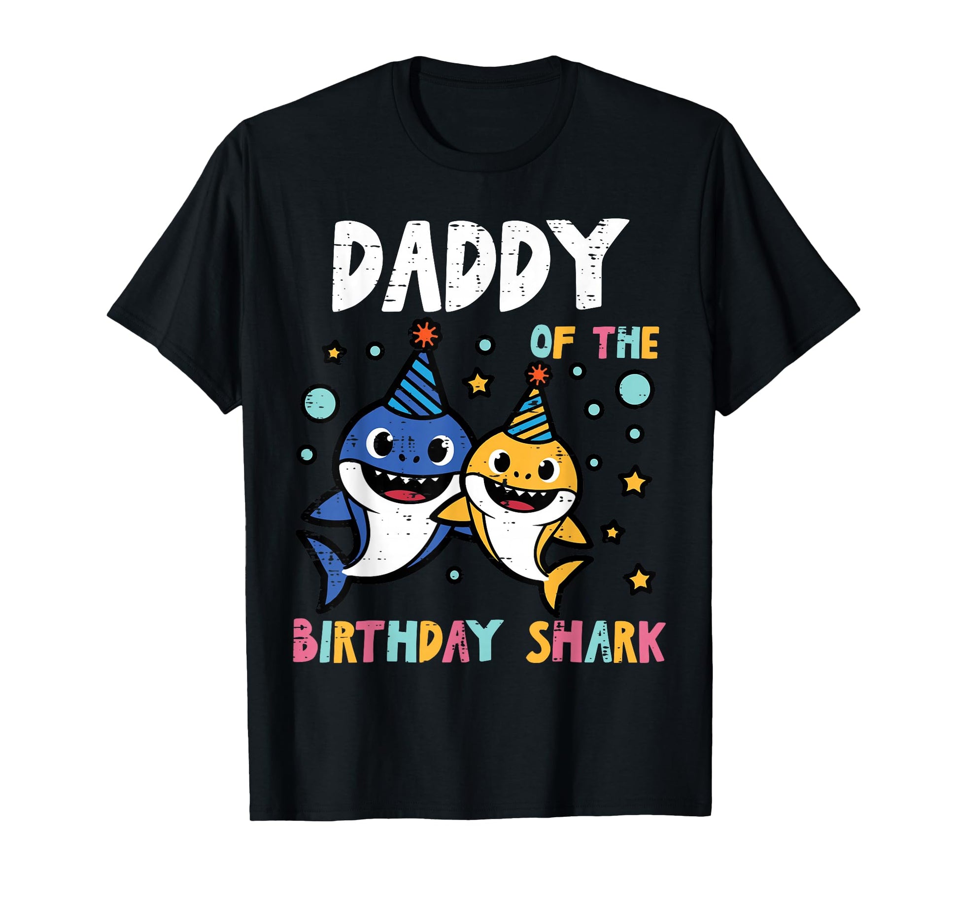 Daddy Birthday Shark Bday Party T-Shirt - Aesthetic Graphic Men Women - T-Shirt, Sweatshirt, Hoodie