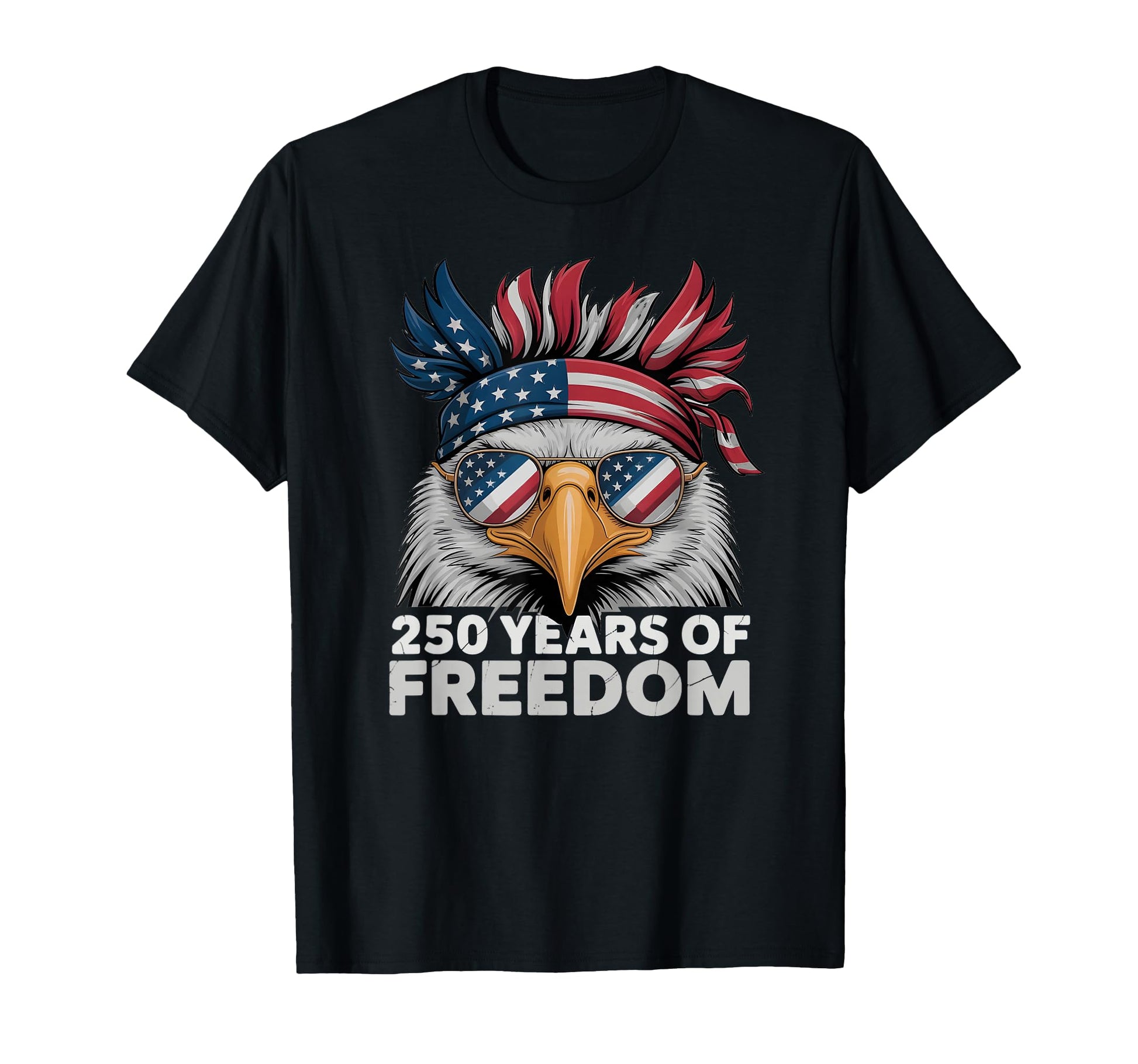 250 Years Freedom Eagle Patriotic T-Shirt - Custom Art Print for Adults - T-Shirt, Sweatshirt, Hoodie