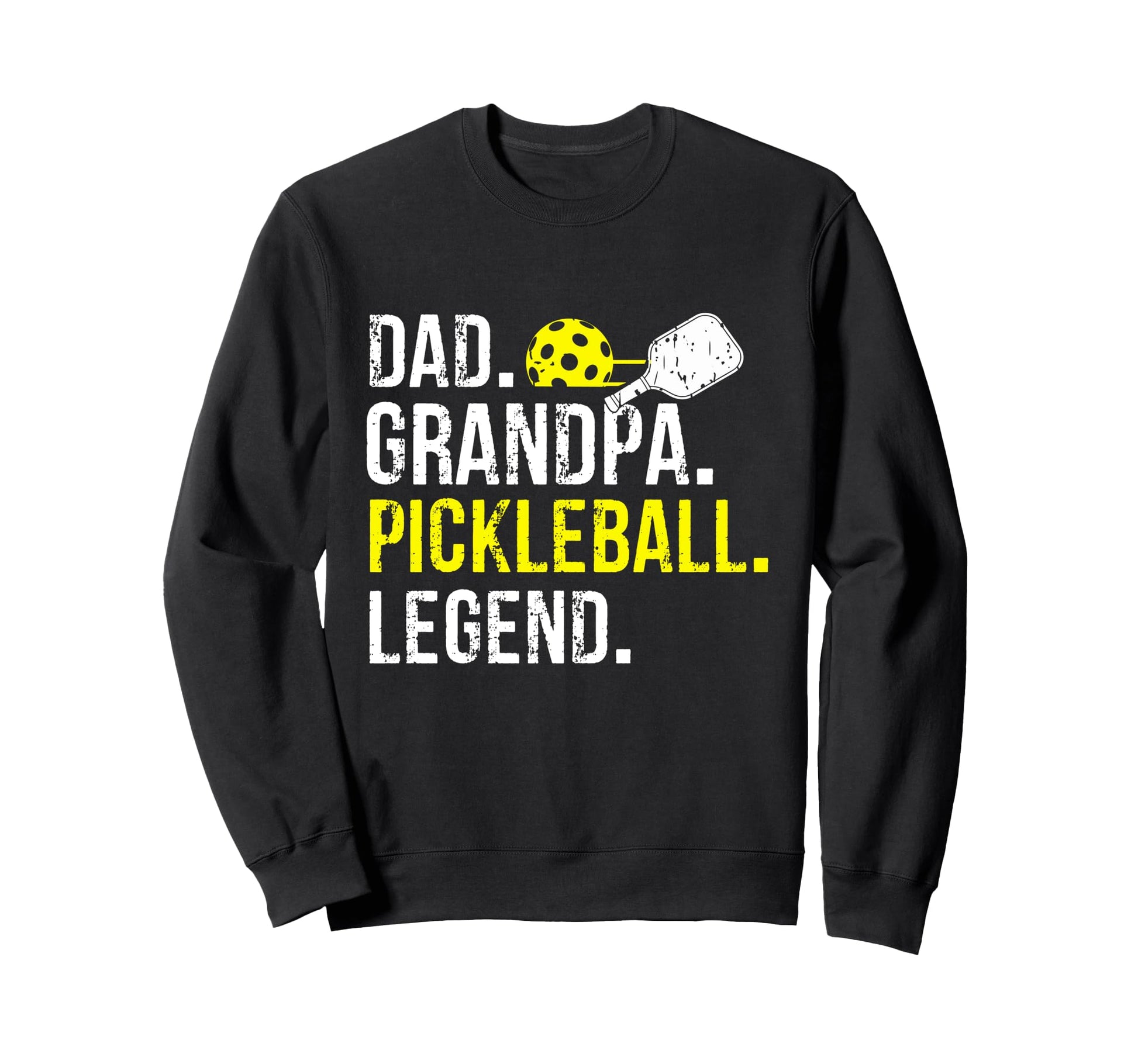 Dad Grandpa Pickleball Legend Fathers Sweatshirt - Custom Art Print Unisex - T-Shirt, Sweatshirt, Hoodie