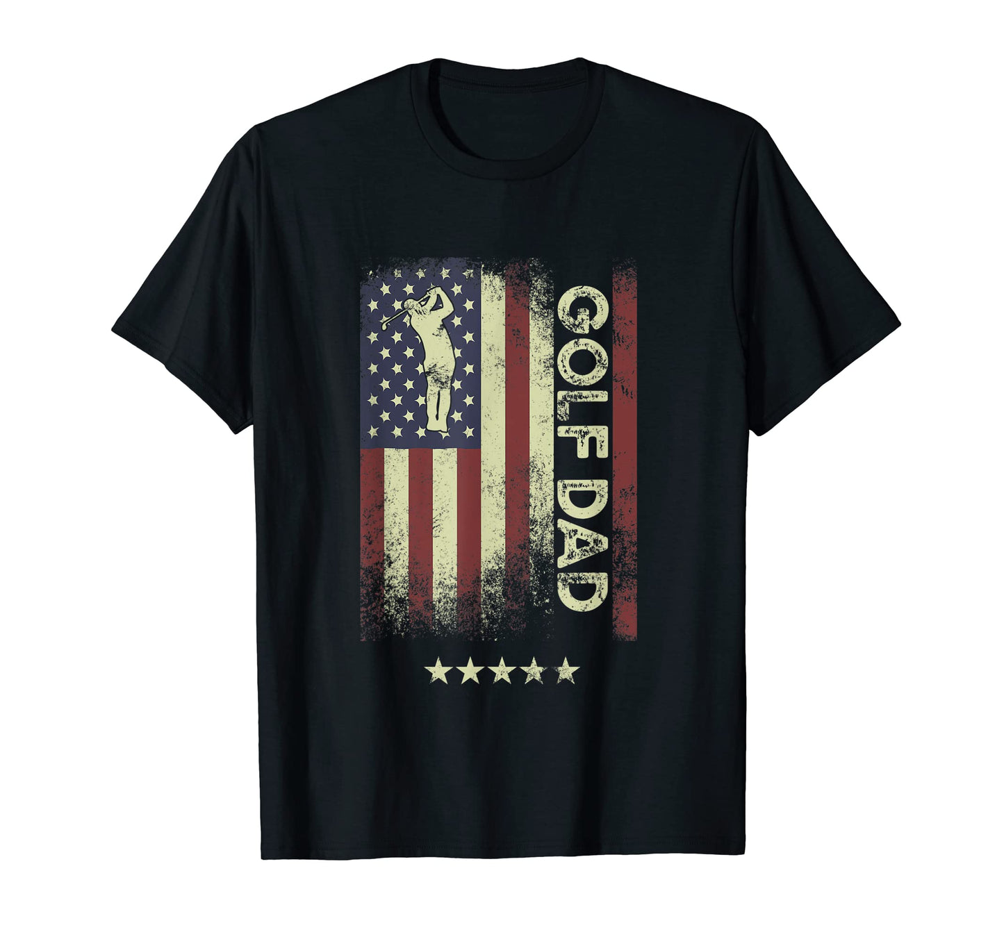 Usa American Flag Golf Dad T-Shirt - Streetwear Style for Adults - T-Shirt, Sweatshirt, Hoodie