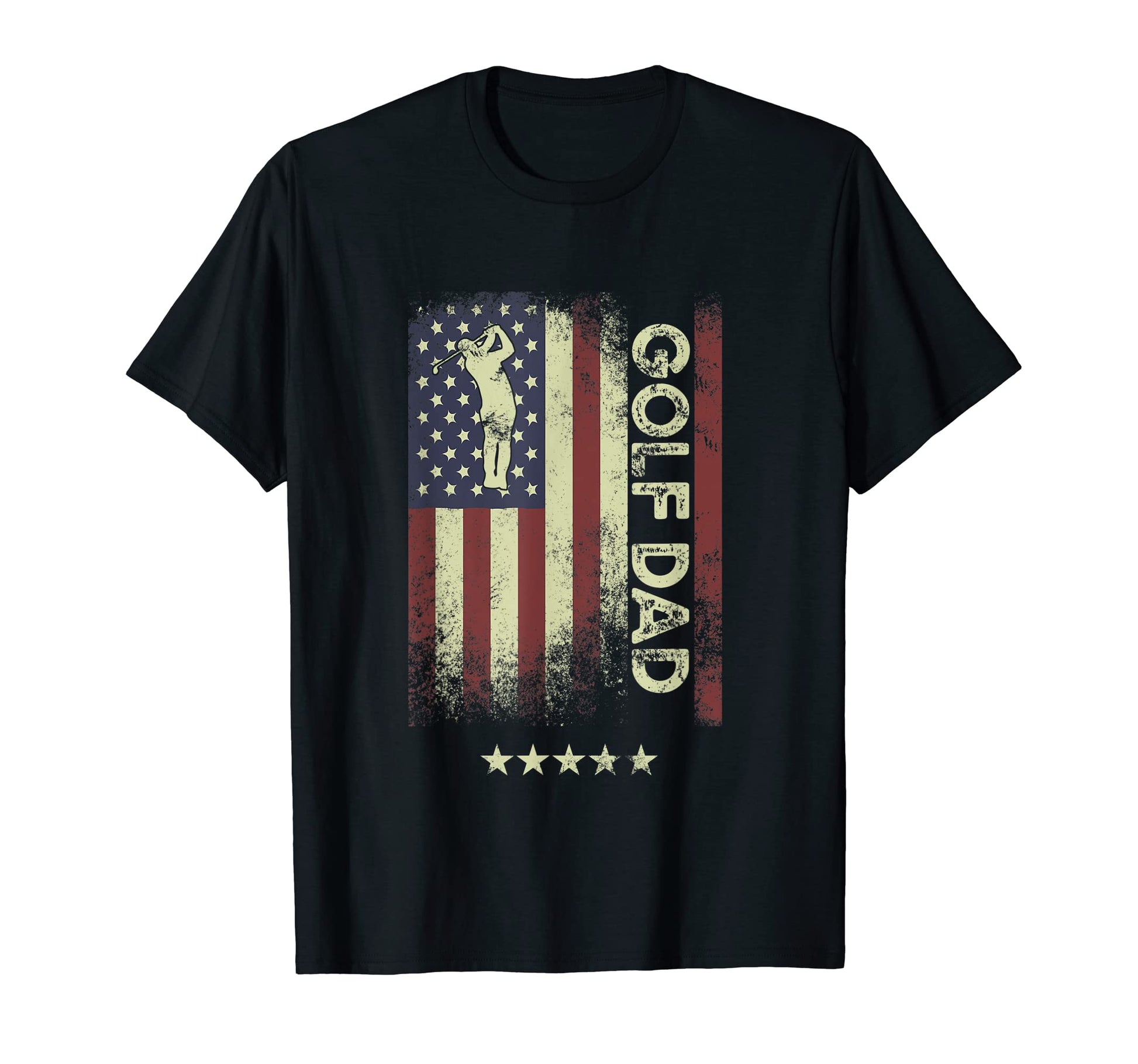 Usa American Flag Golf Dad T-Shirt - Streetwear Style for Adults - T-Shirt, Sweatshirt, Hoodie