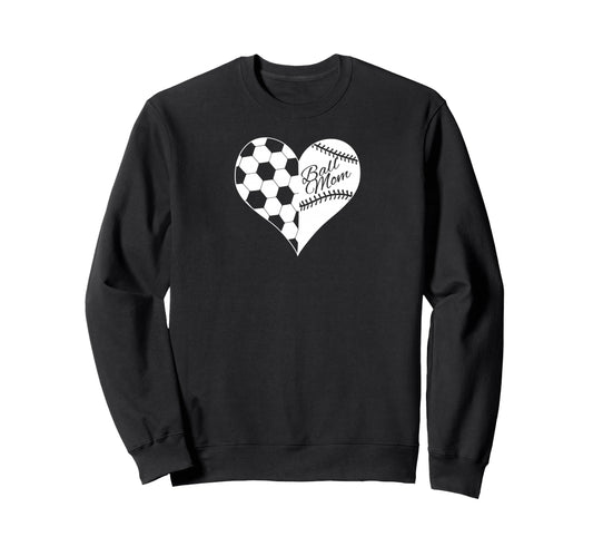 Baseball Laces Soccer Ball Pattern Sweatshirt - Minimalist Print Men Women - T-Shirt, Sweatshirt, Hoodie