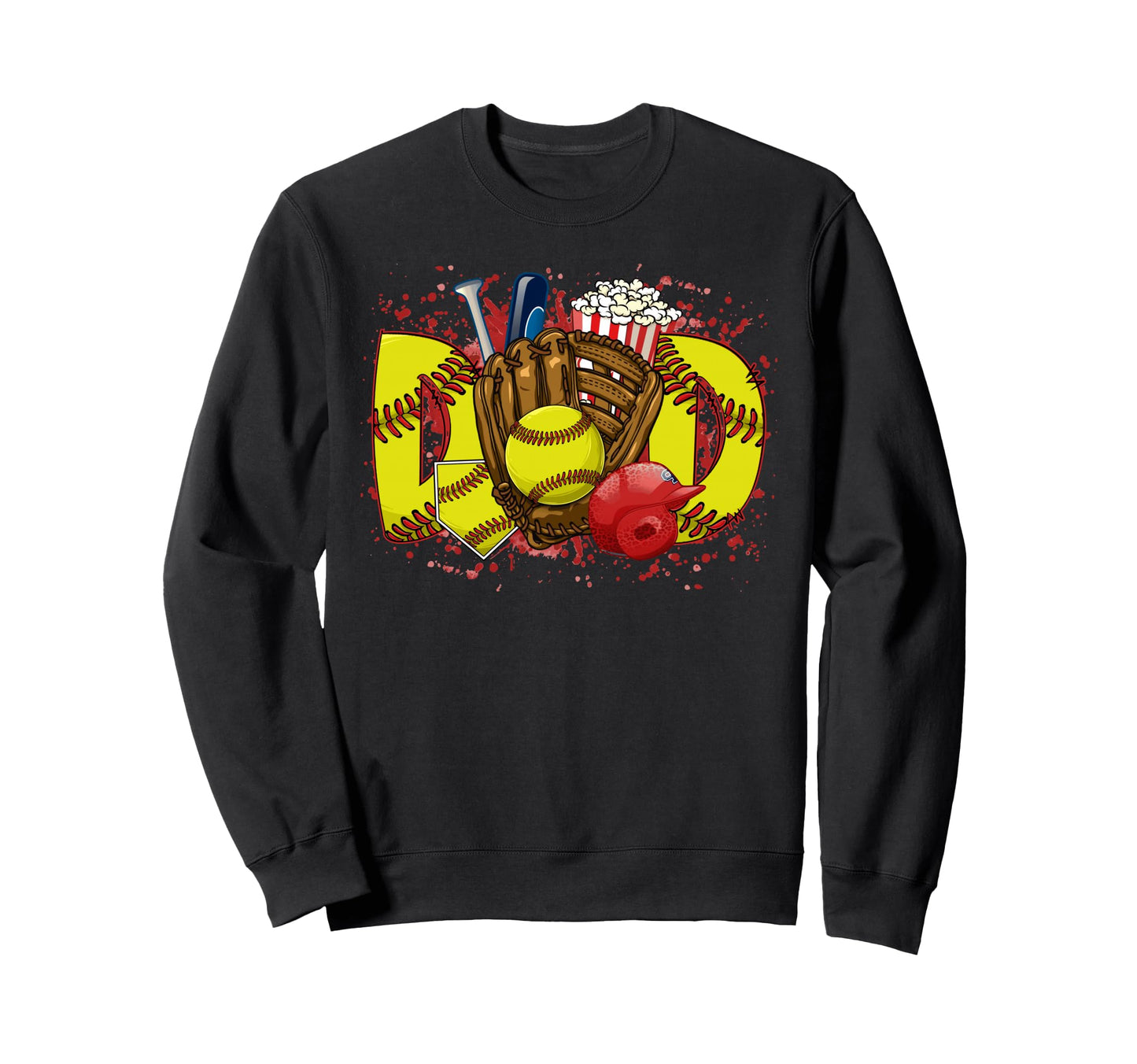 Softball Dad Softball Lovers Funny Sweatshirt - Trendy Graphic Unisex - T-Shirt, Sweatshirt, Hoodie