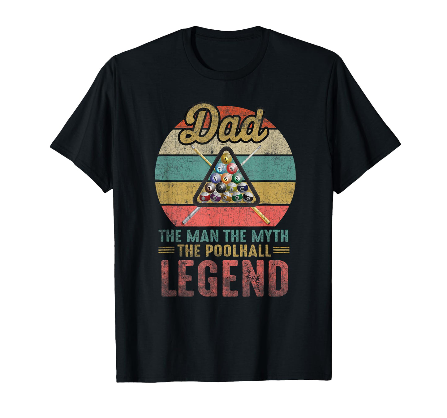 Billiard Player Dad Poolhall Legend T-Shirt - Graphic Print Unisex - T-Shirt, Sweatshirt, Hoodie