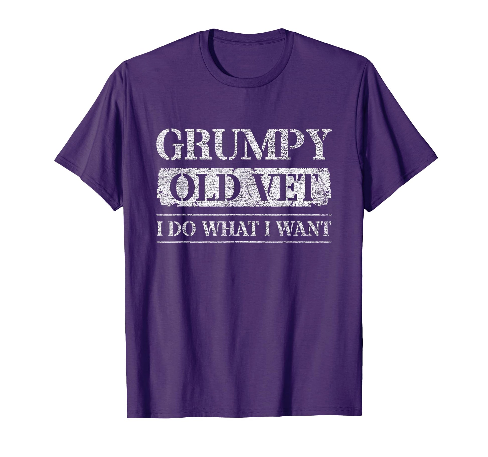Grumpy Old Vet I Do What I Want Funny T-Shirt - Custom Art Print Unisex - T-Shirt, Sweatshirt, Hoodie